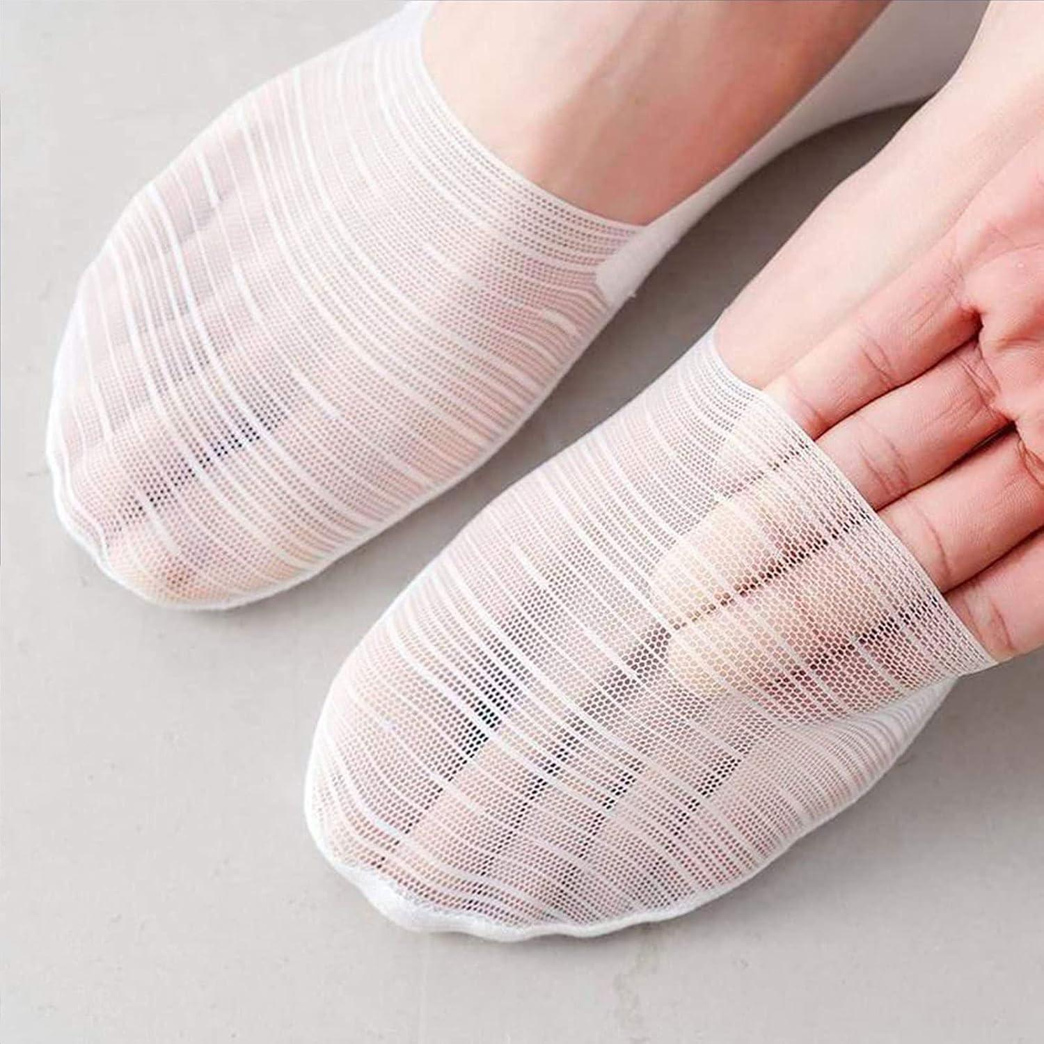 Calcetines invisibles de seda helada unisex transpirables 5 pares