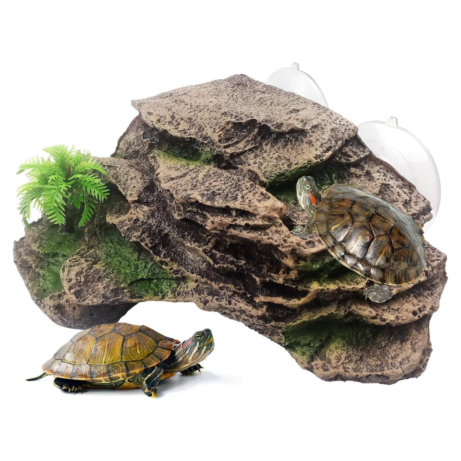 Plataforma de Sol para Tortugas Kathson 18x17cm con Ventosa