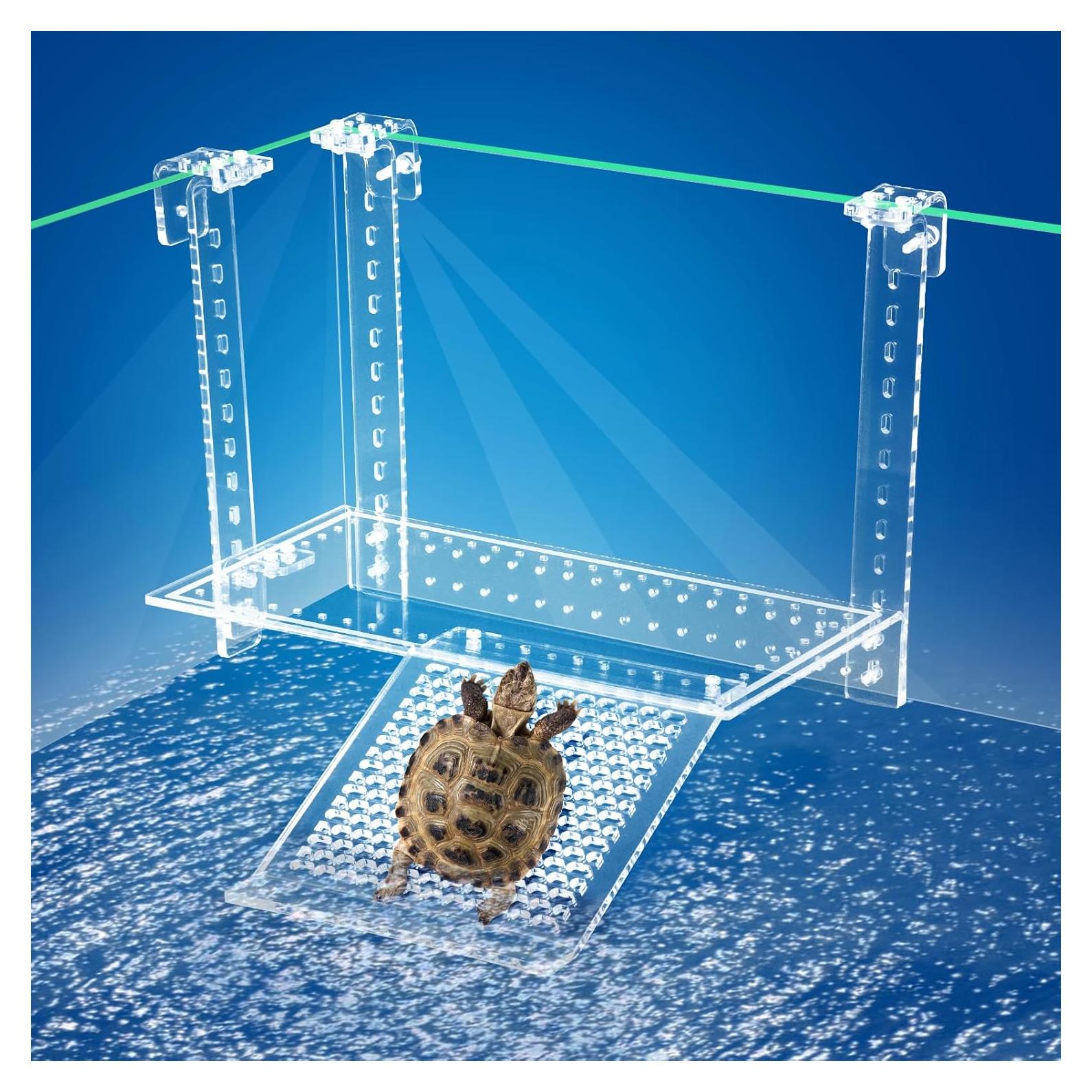 Plataforma de Sol para Tortugas Acuáticas TD-0321 Ajustable 33x17.5cm