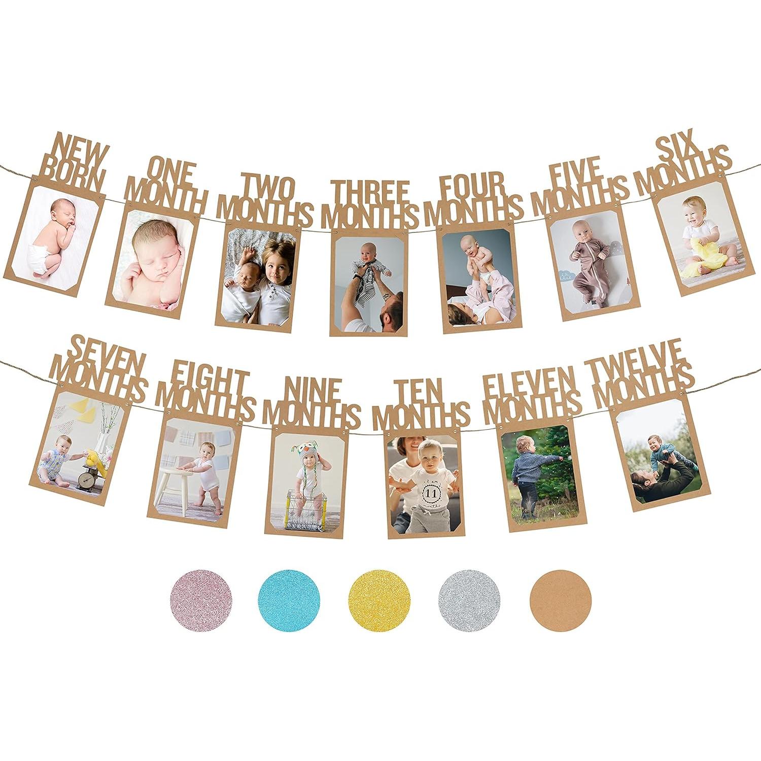 Banner de Fotos de Cumpleaños 1 Año PartyHooman Kraft