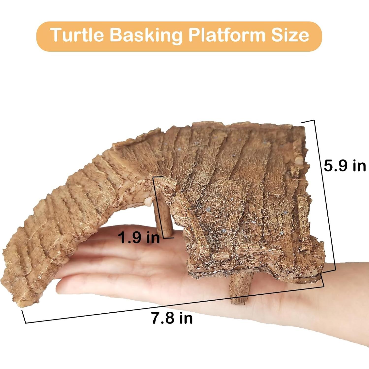 Plataforma Flotante para Tortugas Fhiny - Rampa de Sol 19.8x15cm