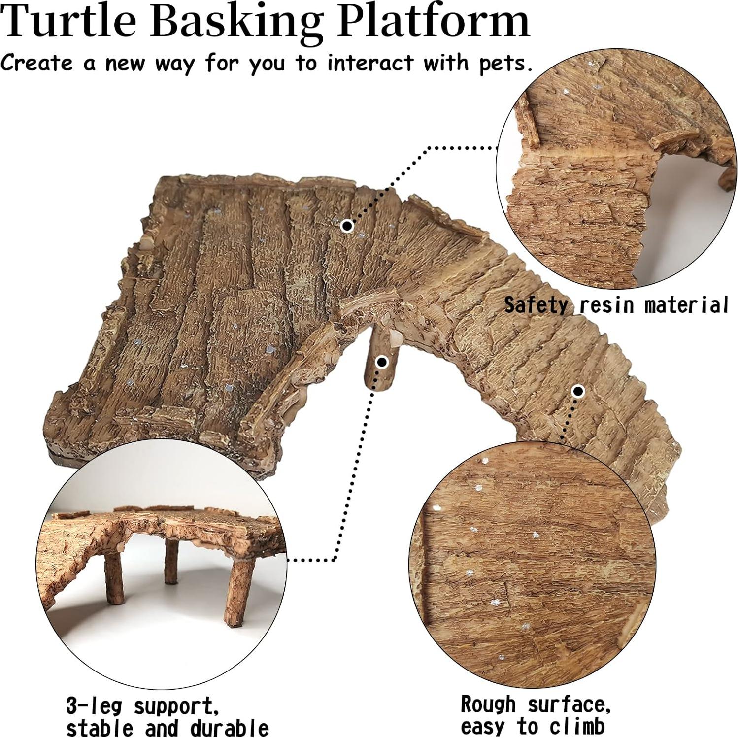 Plataforma Flotante para Tortugas Fhiny - Rampa de Sol 19.8x15cm
