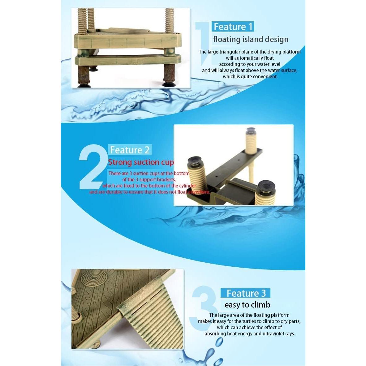 Plataforma Flotante para Tortugas Acuáticas xixibuy - Grande L