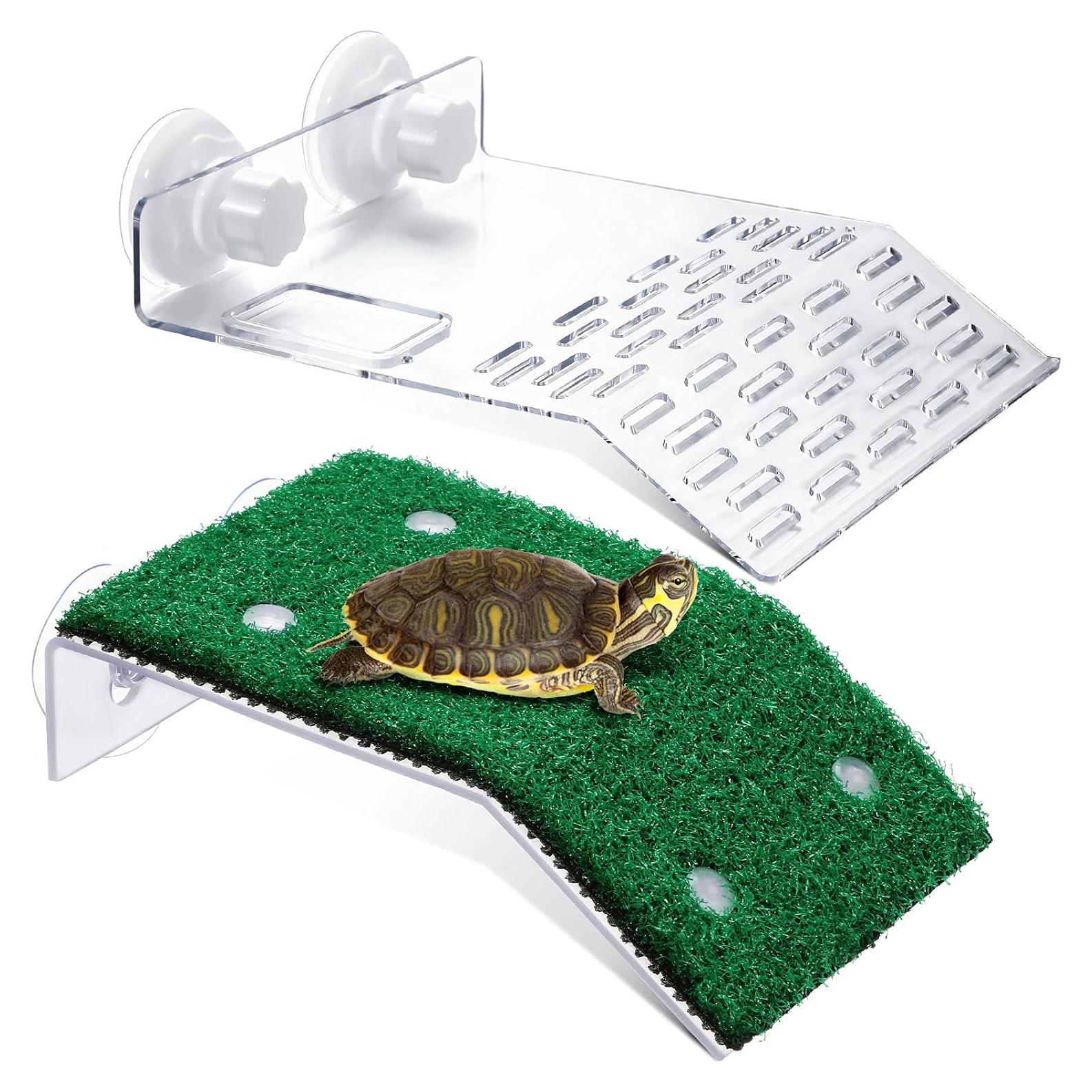 Plataforma de Sol para Tortugas Cunhill - 2 Piezas Acrílico