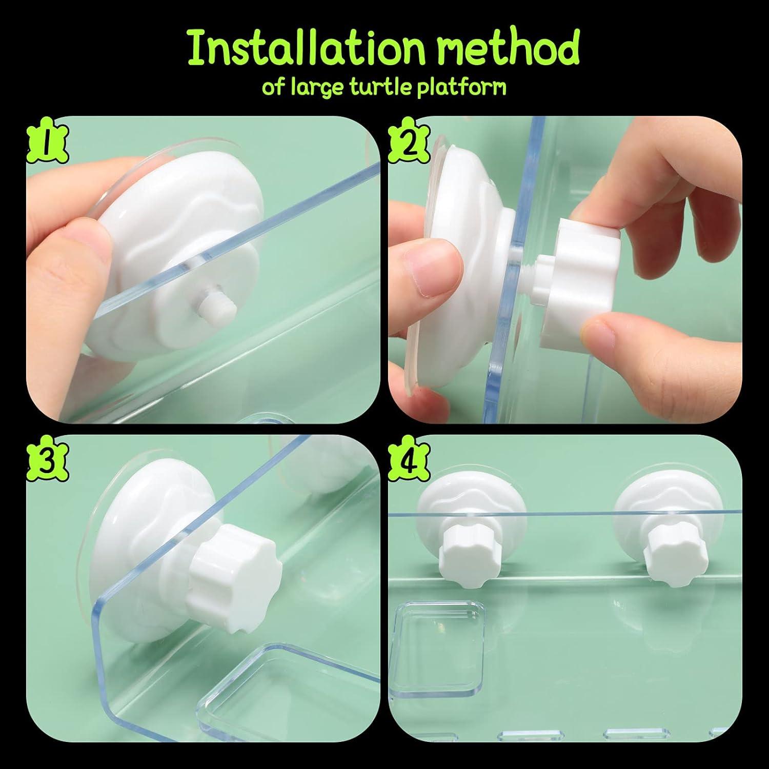 Plataforma de Sol para Tortugas Cunhill - 2 Piezas Acrílico