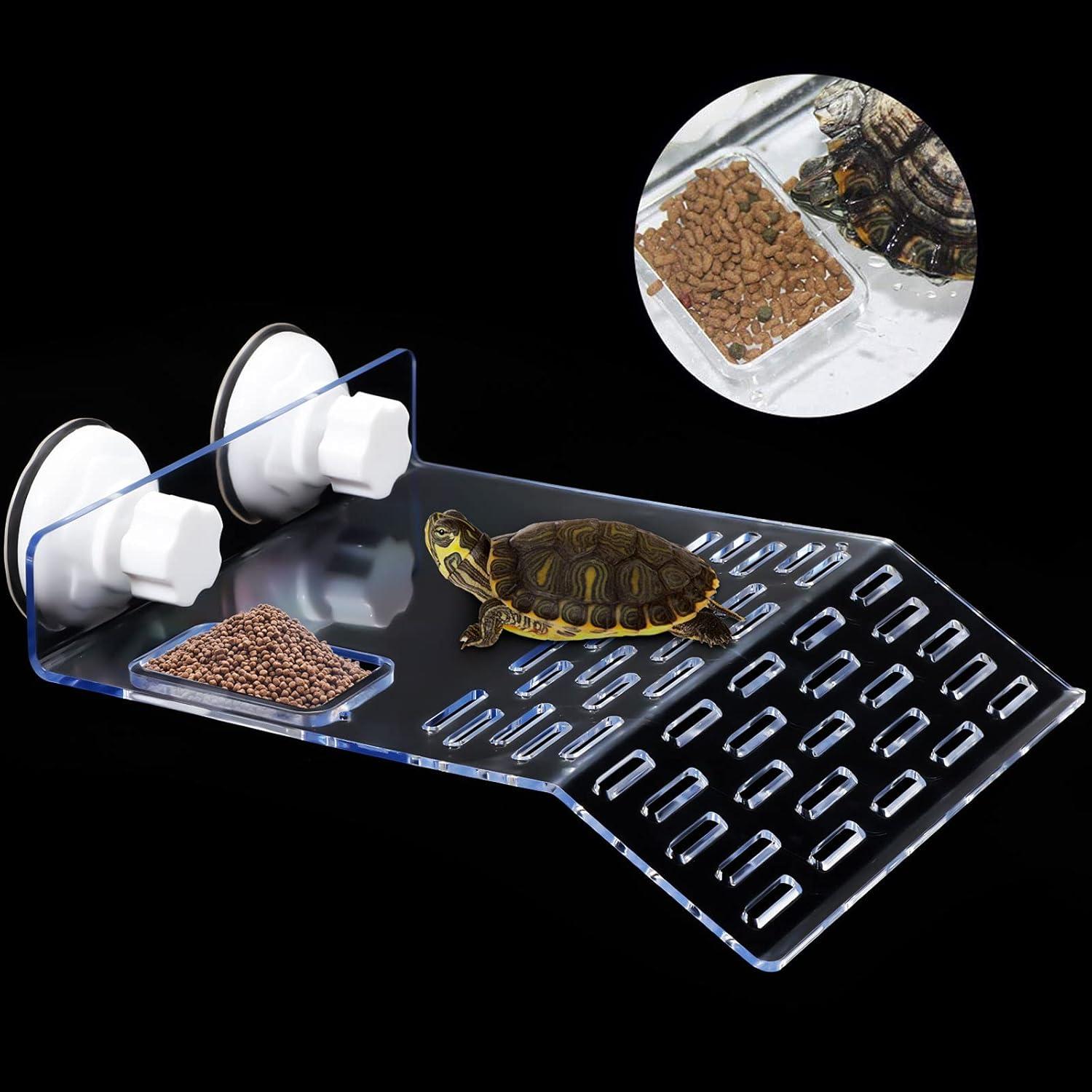 Plataforma de Sol para Tortugas Cunhill - 2 Piezas Acrílico