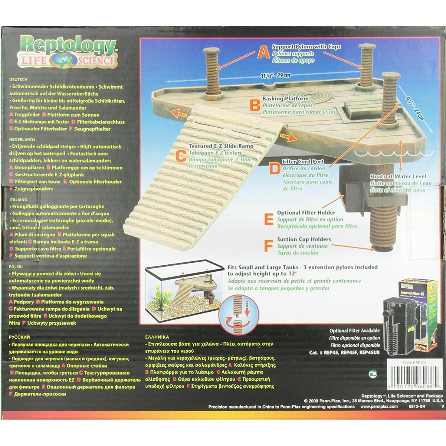 Muelle Flotante para Tortugas Penn-Plax REP601 - Mediano