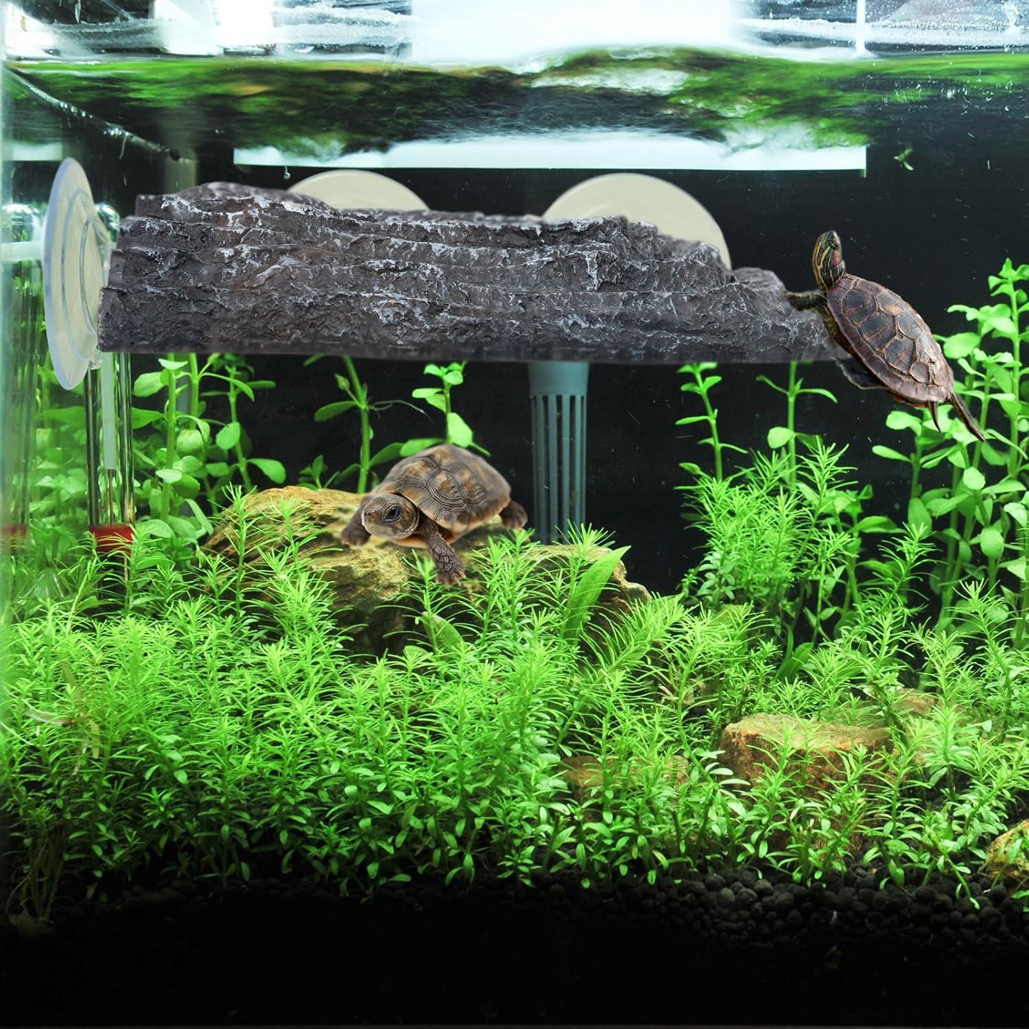 Plataforma de Sol Extra Grande AquaLume para Tortugas 21x18 cm