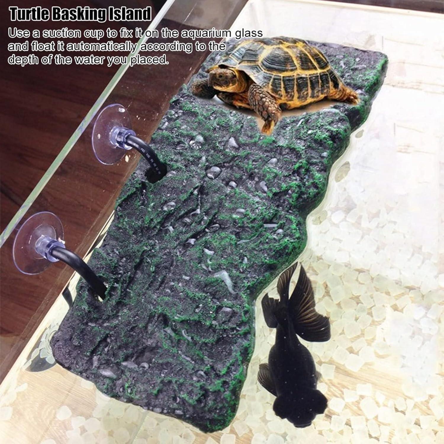 Plataforma de Sol para Tortugas Joyzan 28x12cm con Ventosas