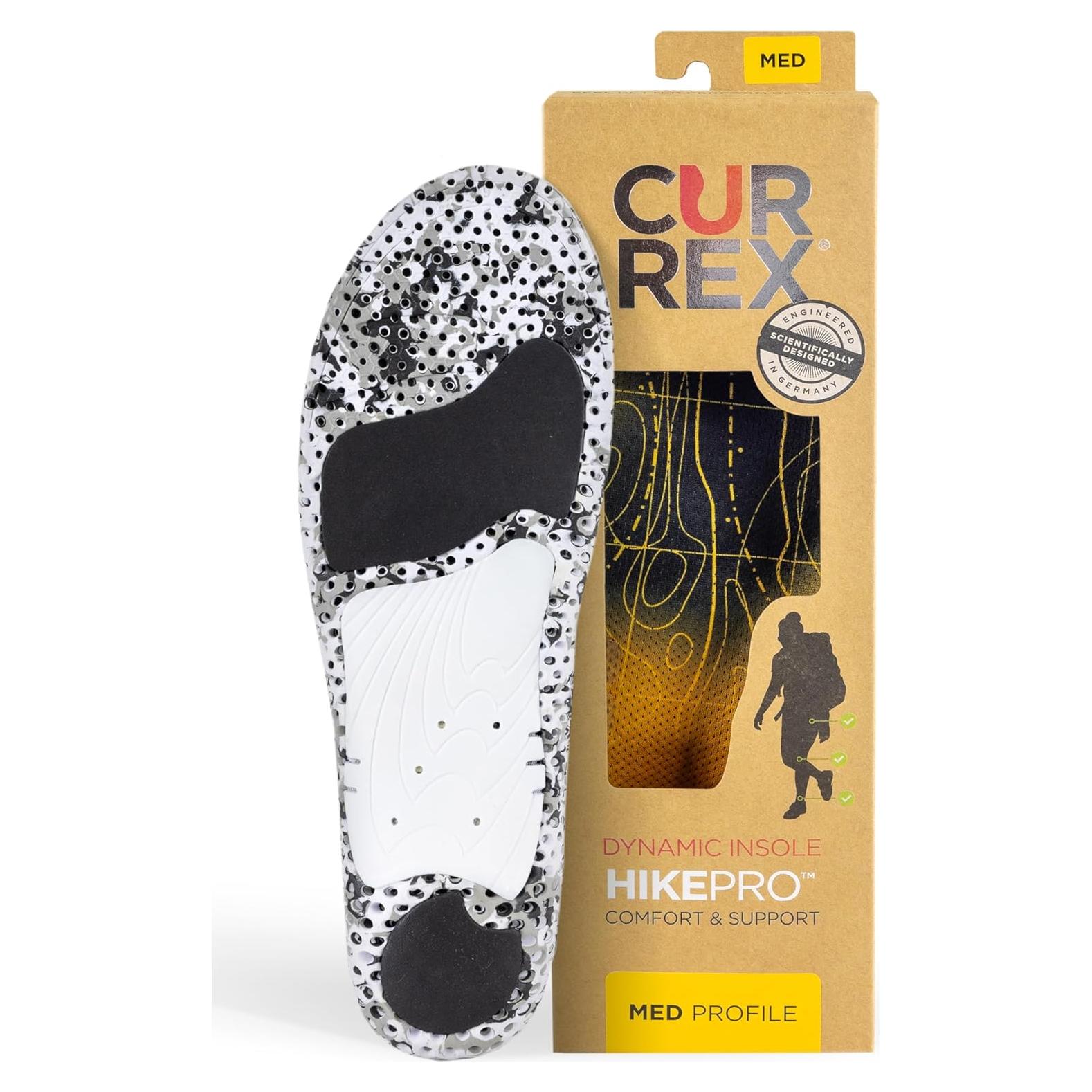 CURREX HikePro Plantillas Senderismo Arco Medio Amarillo