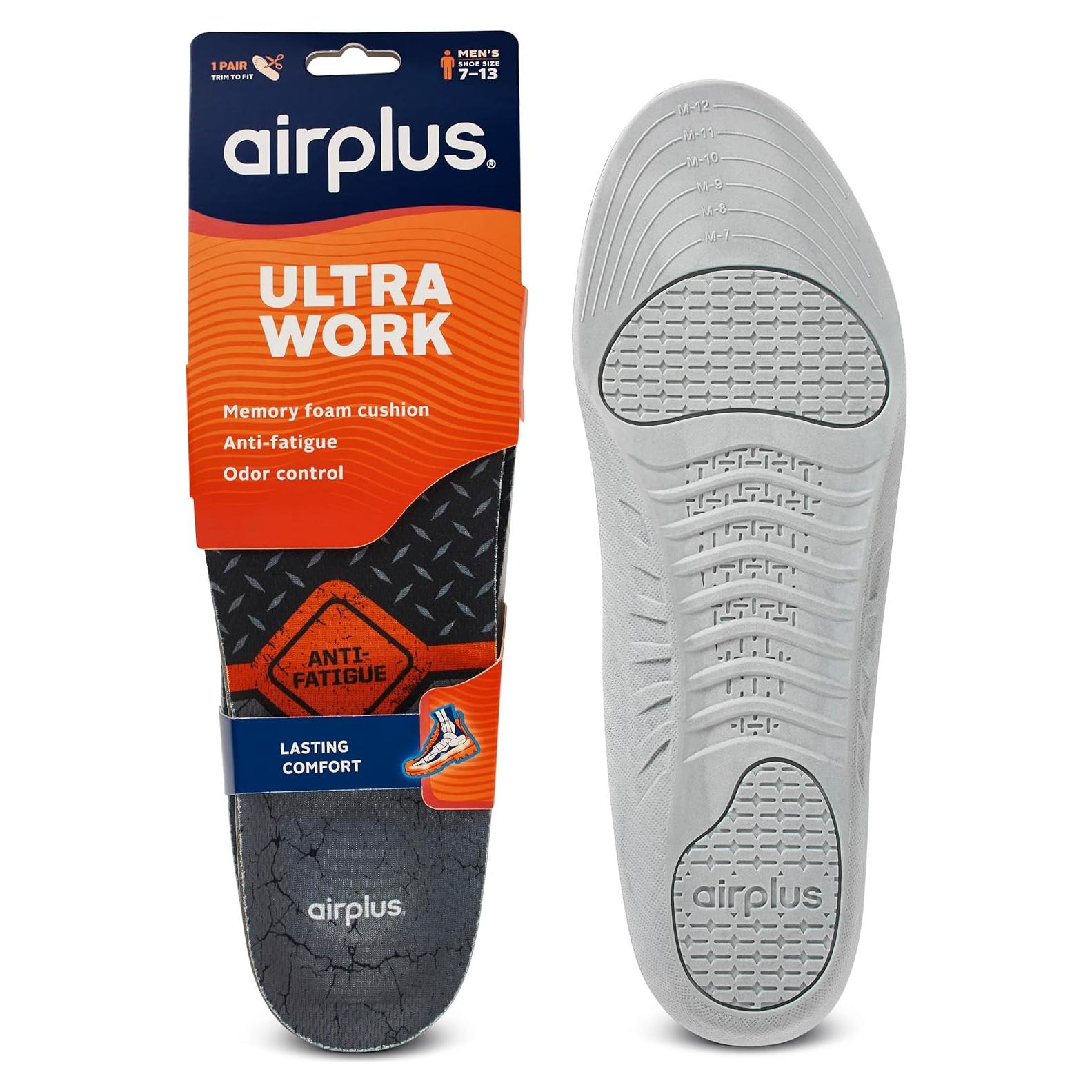 Plantillas de Memoria Airplus para Hombres 7-13, Alivio Dolor Pies