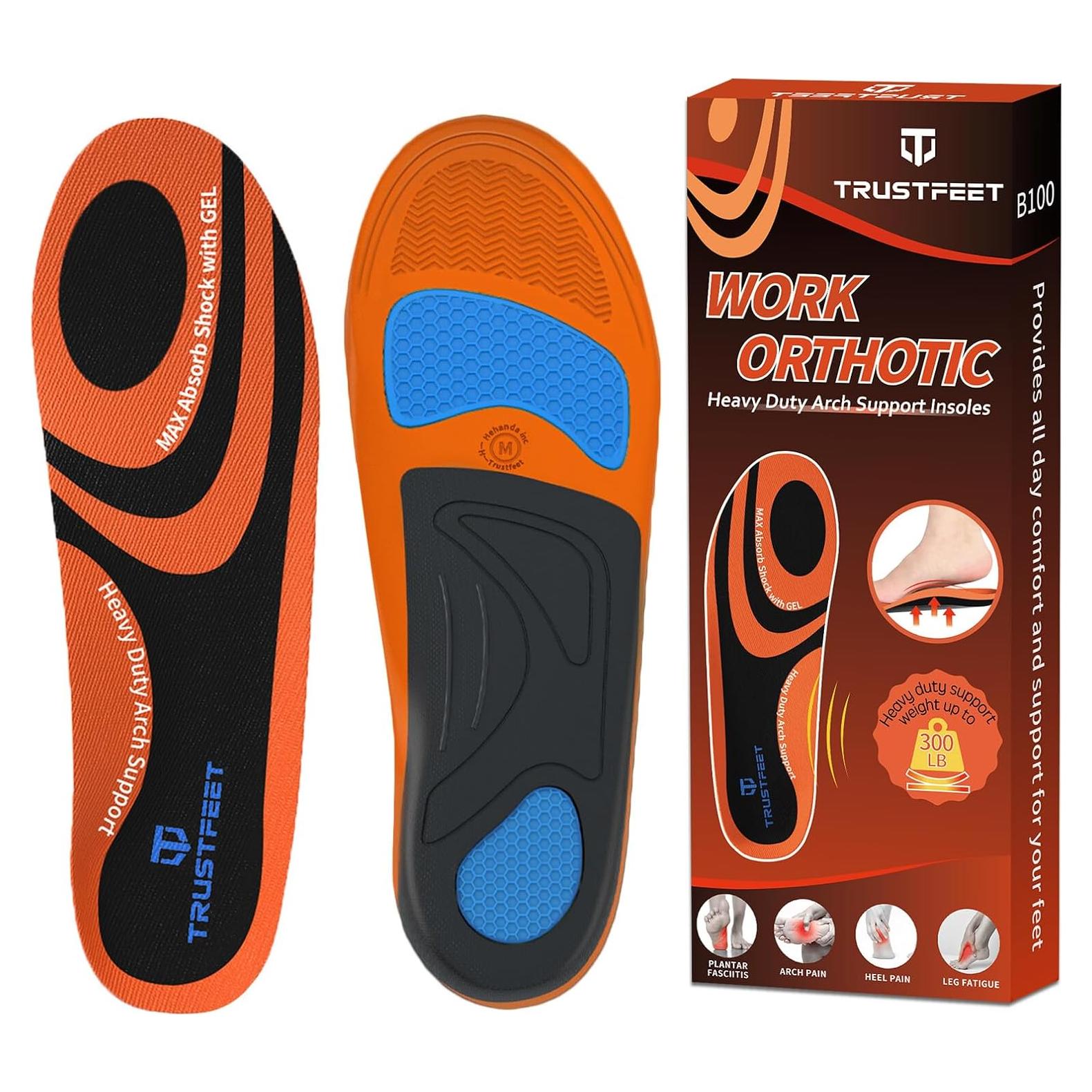 Plantillas Ortopédicas Trustfeet L para Alivio de Fatiga y Dolor