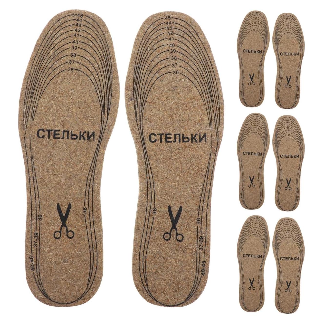 Plantillas de Fieltro de Lana GALPADA 4 Pairs Recortables