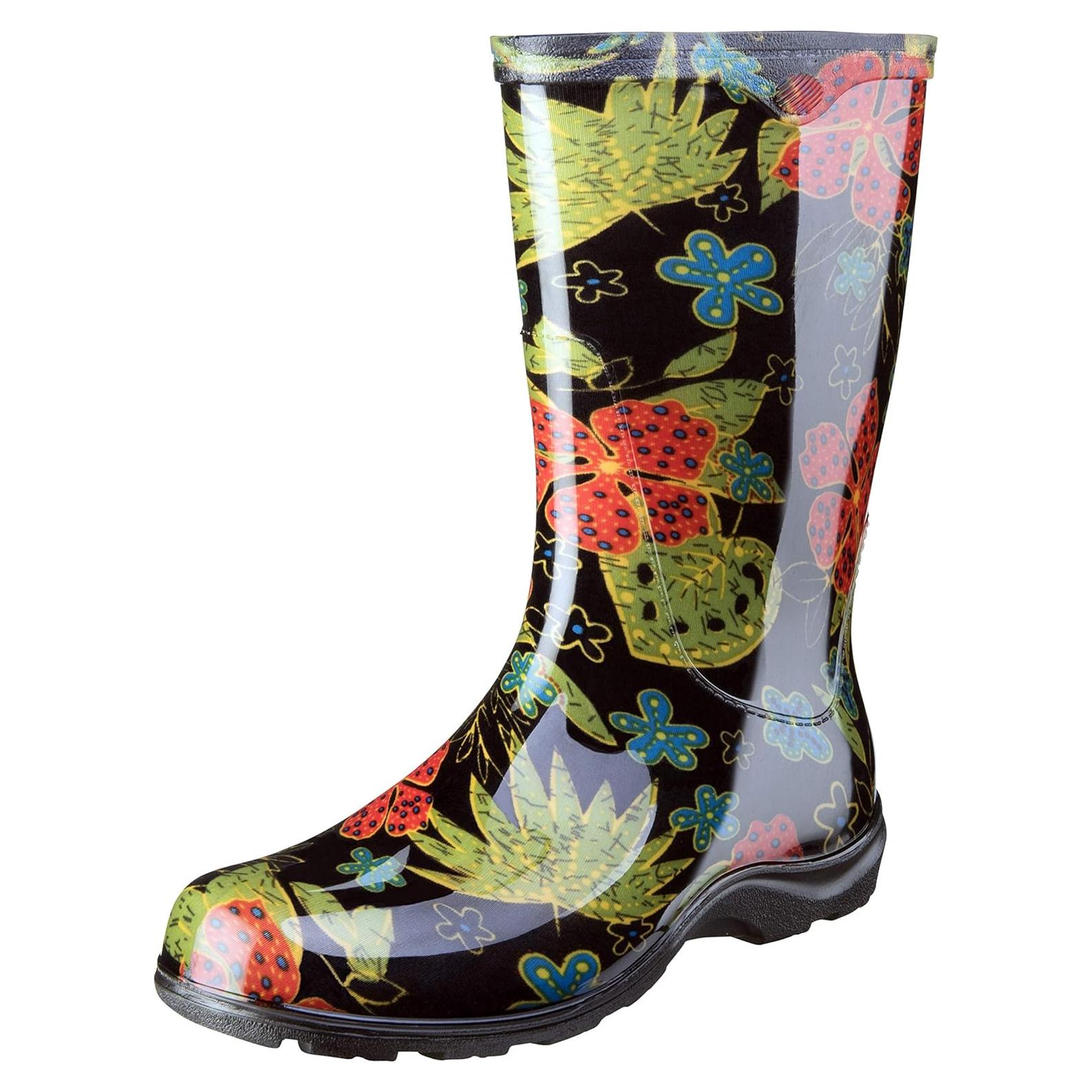 Botas de lluvia Sloggers para mujer, negras, talla 6, modelo 5002BK06