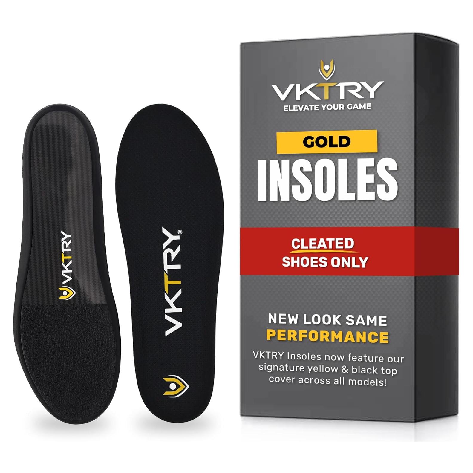 VKTRY Gold Plantillas de Rendimiento para Zapatos con Clavos