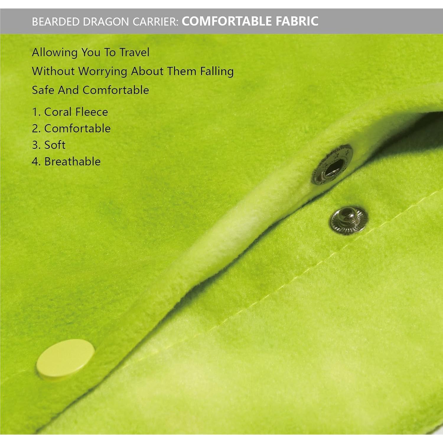 Disfraz Dragón Barbudo Yosadol con Arnés y Transportador Verde