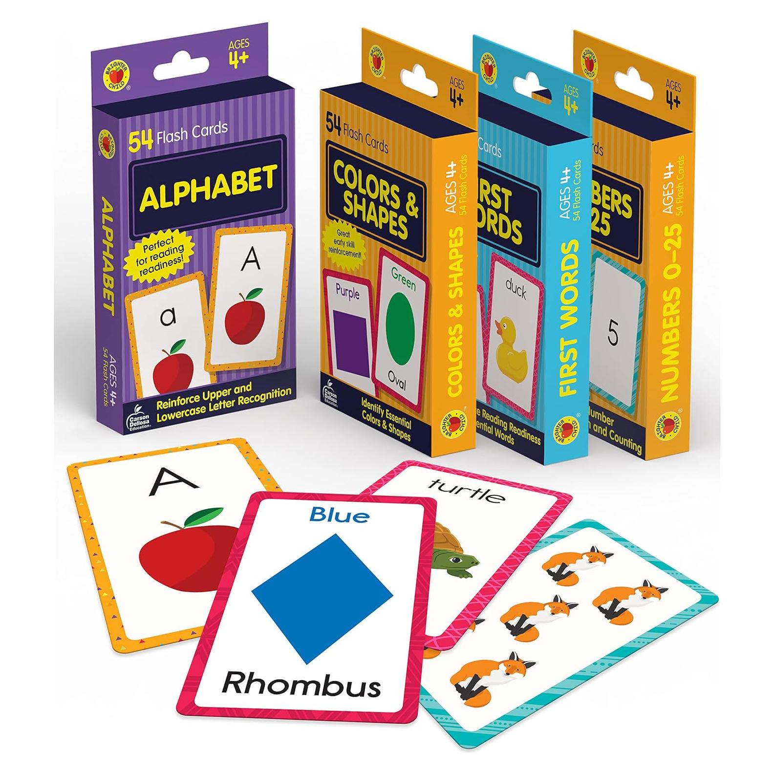 Tarjetas Flash de Aprendizaje Temprano Carson Dellosa 216 Piezas