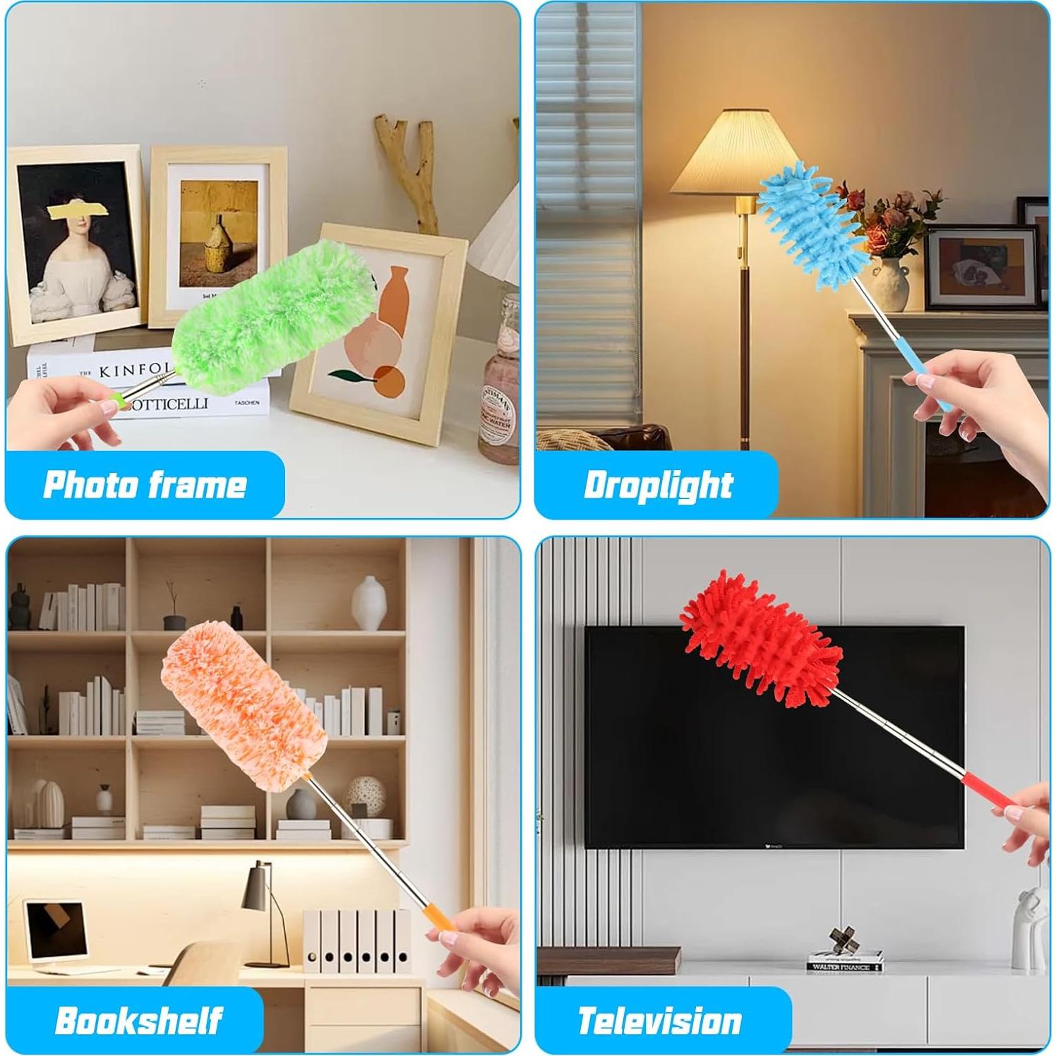 Plumero Extensible MUZHUPGUZ de Microfibra 34 a 80 cm