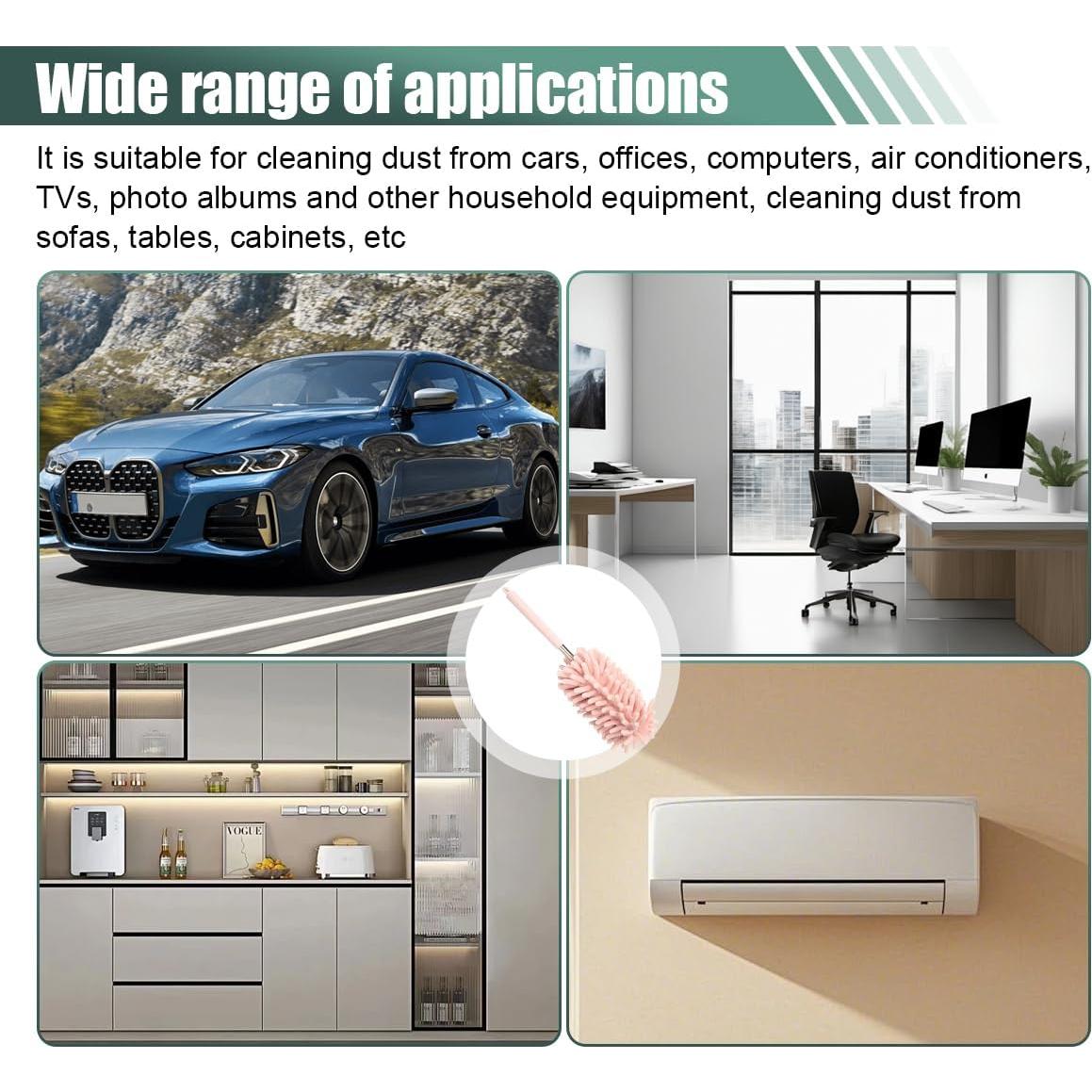 Plumero de Interior de Coche DUSCOKE Rosa Extensible 77.8 cm