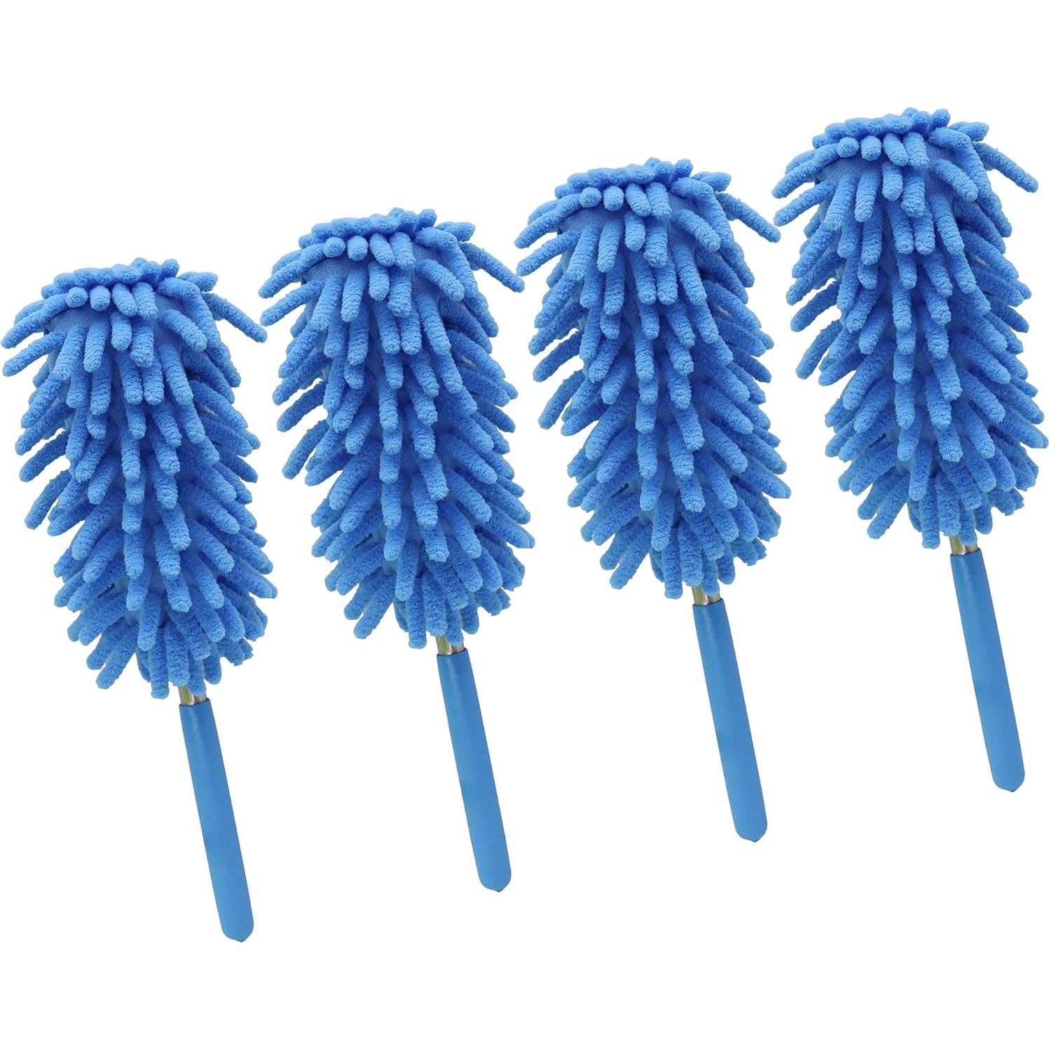 Plumero Telescópico de Microfibra zdyCGTime - 4 Paquete Azul
