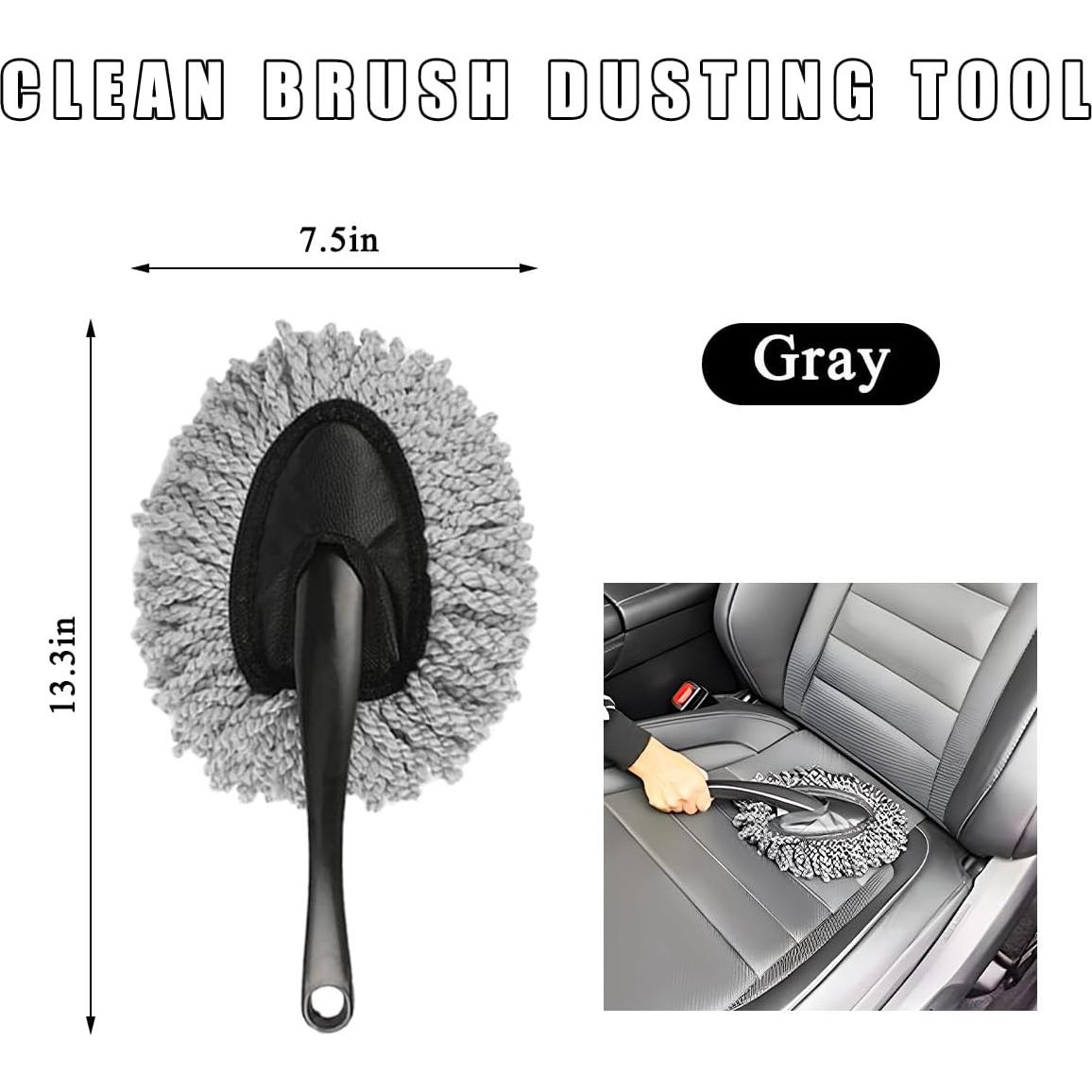Cepillo de Microfibra KVAEY para Limpiar Tablero de Auto
