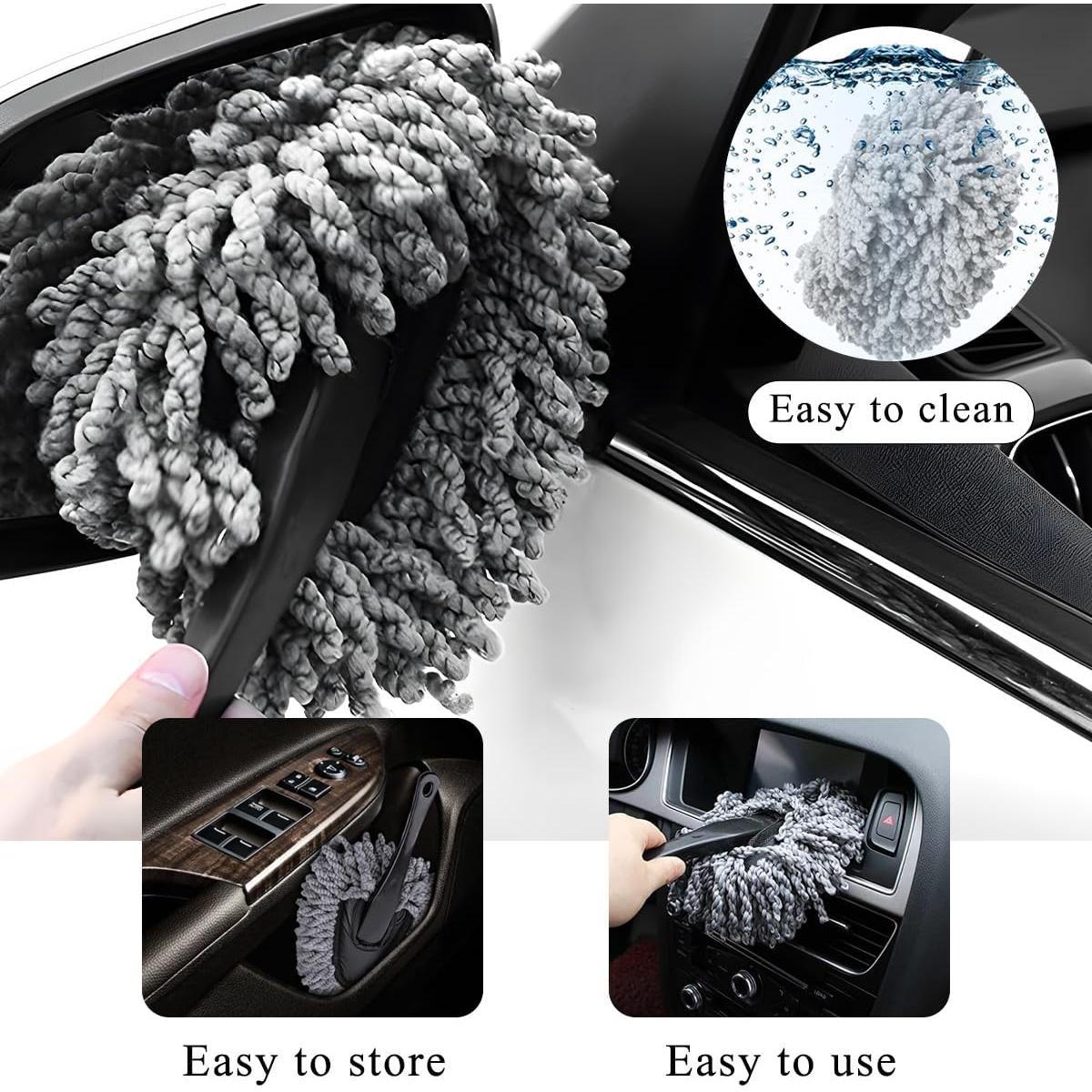 Cepillo de Microfibra KVAEY para Limpiar Tablero de Auto