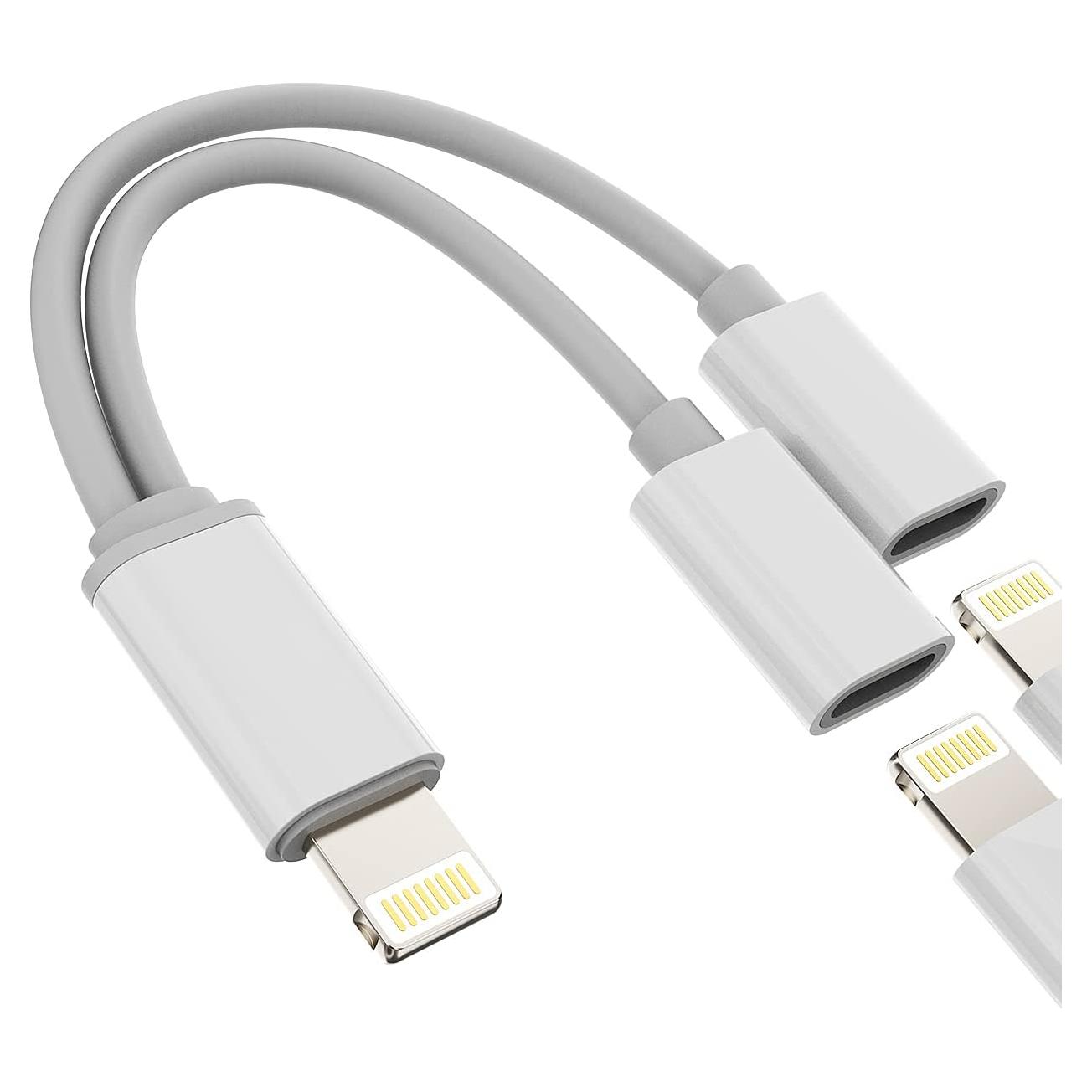 Adaptador Lightning Doble a Jack y Carga Zoyuzan 2 en 1