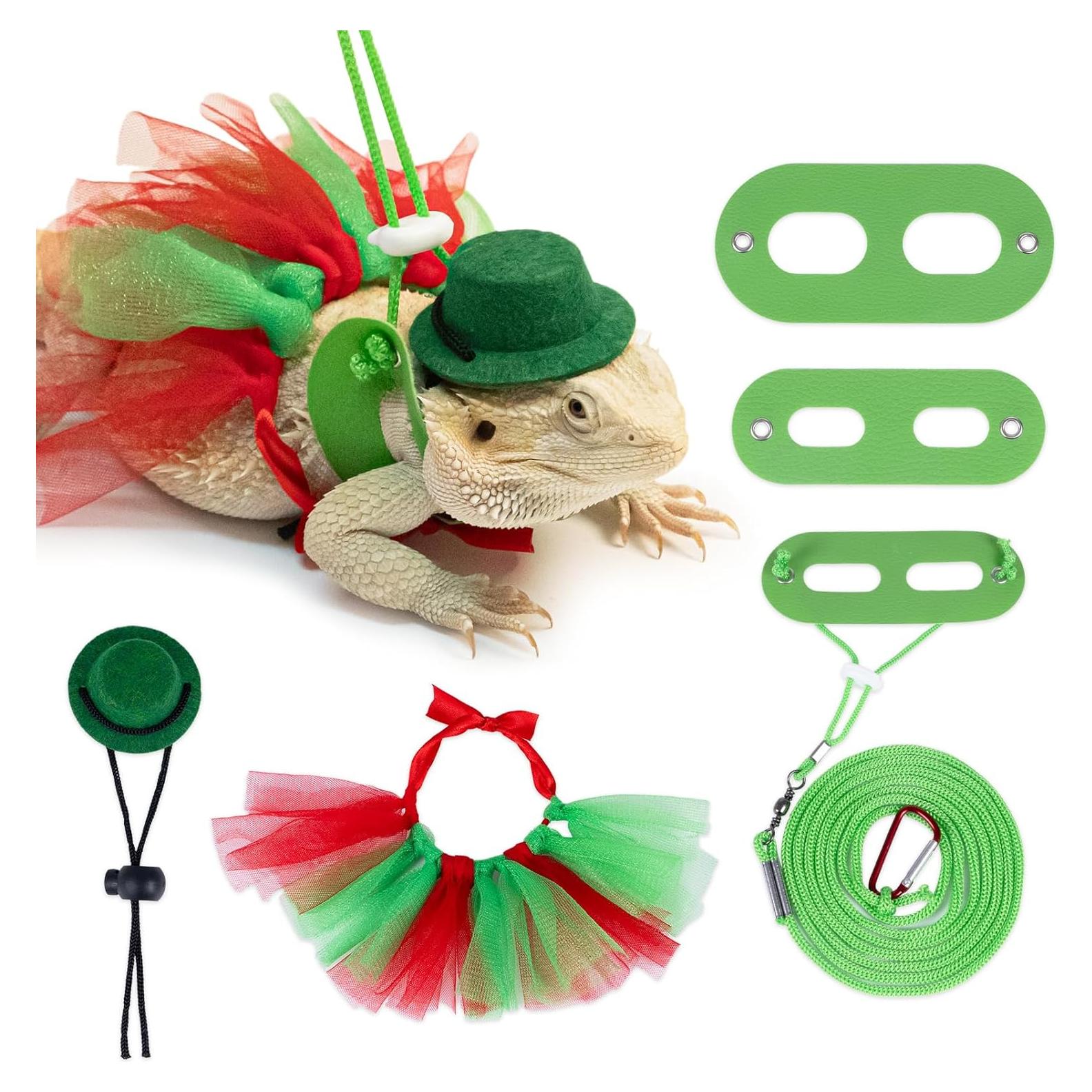 Disfraz de Dragón Barbudo WODISON Navidad con Sombrero y Falda