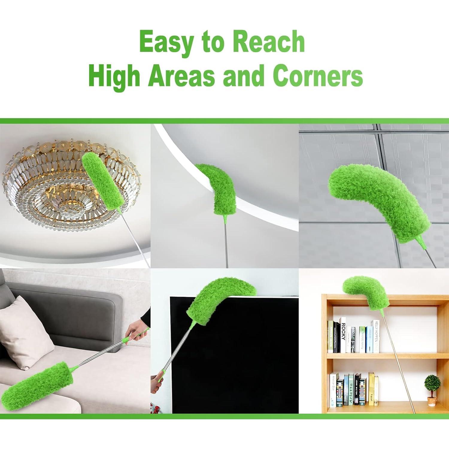 Plumero Telescópico OFFCUP de Microfibra 254 cm Verde