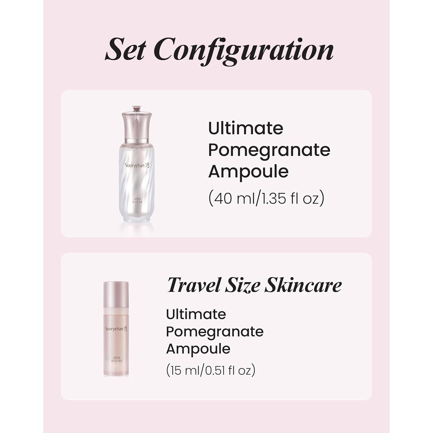 Conjunto Ampoule Granada Sooryehan 55 ml - Elasticidad y Tono Piel