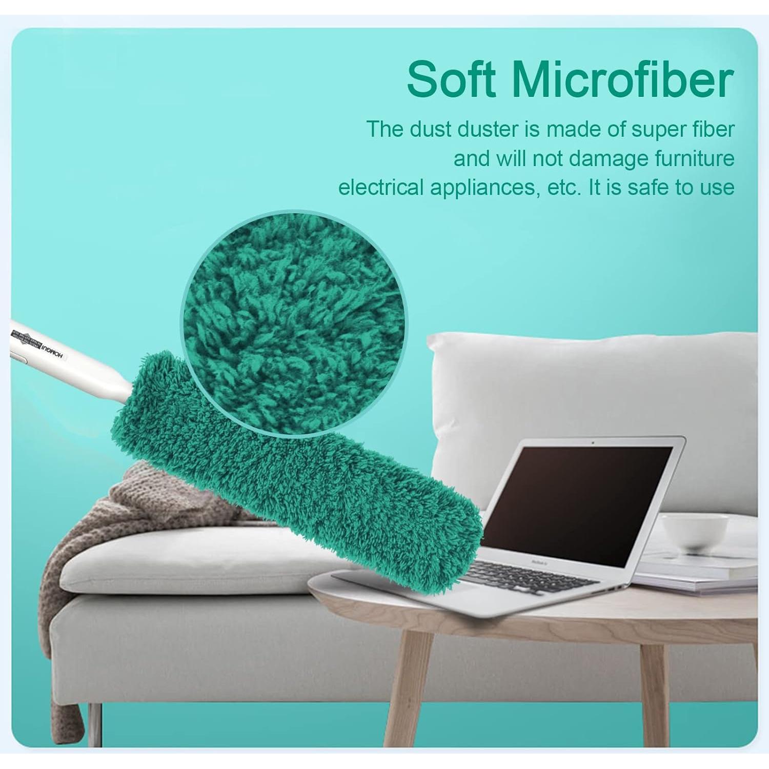 Plumero de Microfibra EHOMGUI Verde 58.42 cm Lavable