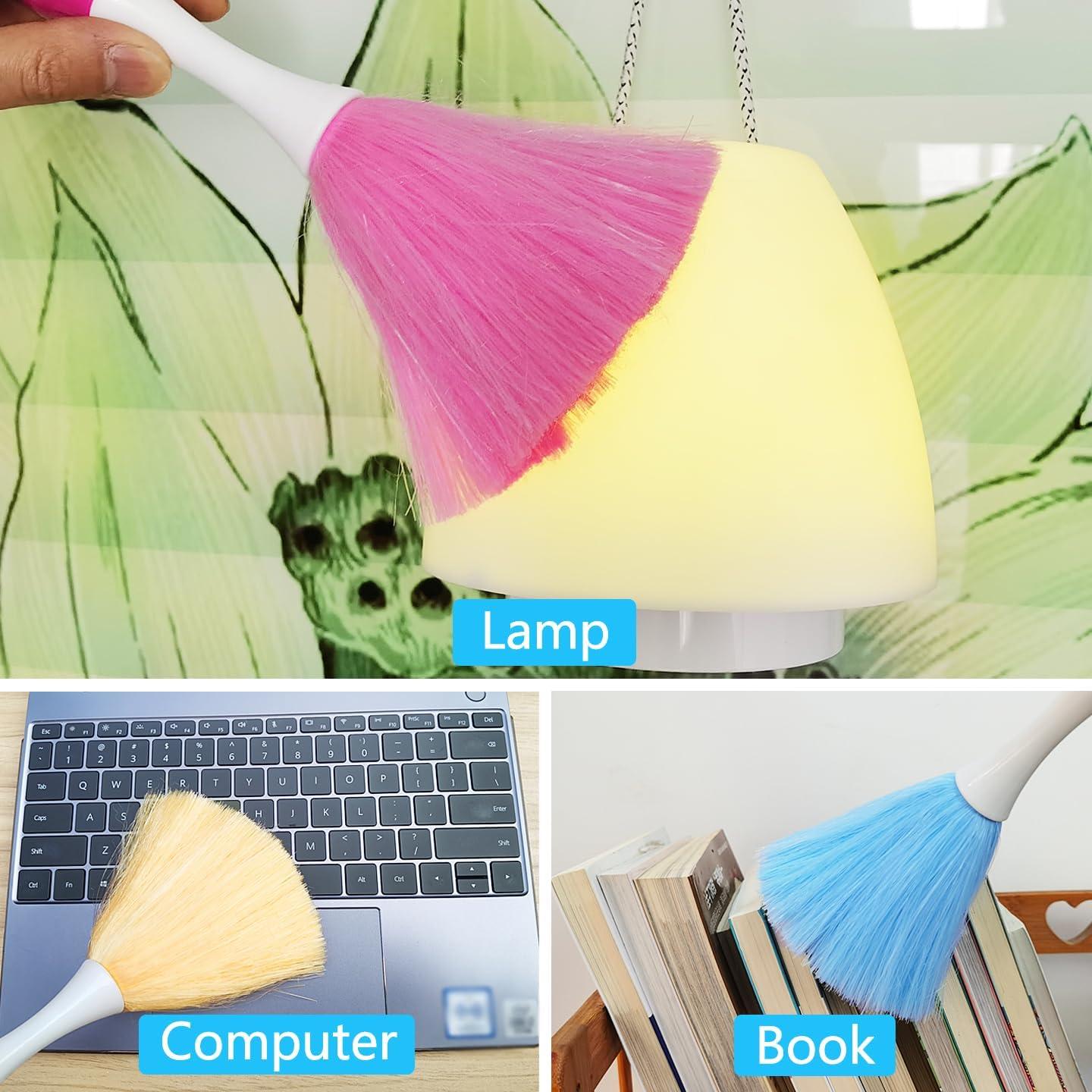 Paquete de 4 Agarraderas Plumero Microfibra HDongany 20.32 cm