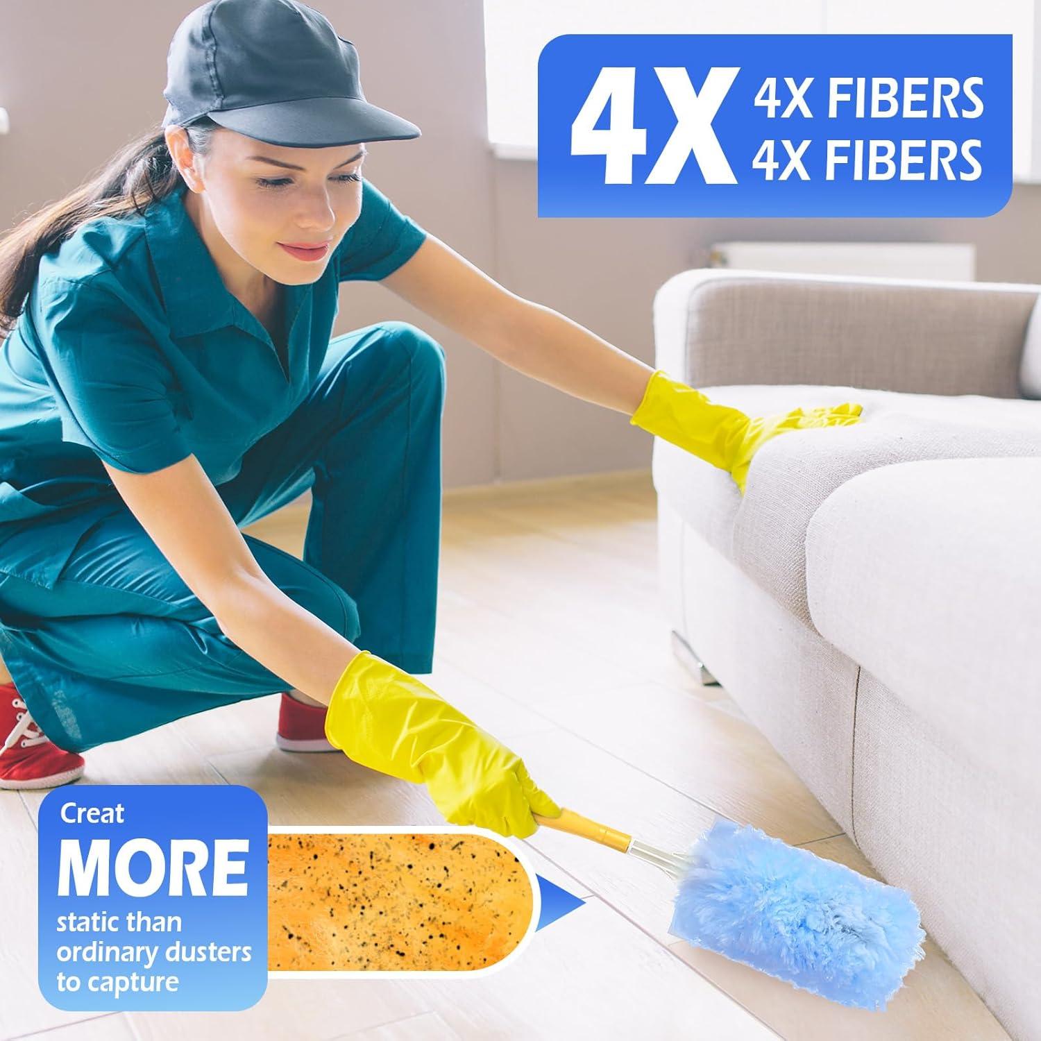 Paquete de 60 Recargas de Plumero Microfibra Teenyyou 360°