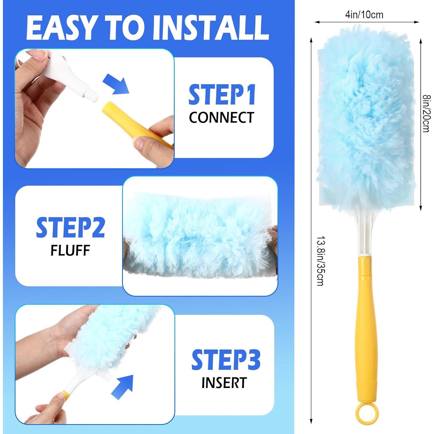 Paquete de 60 Recargas de Plumero Microfibra Teenyyou 360°