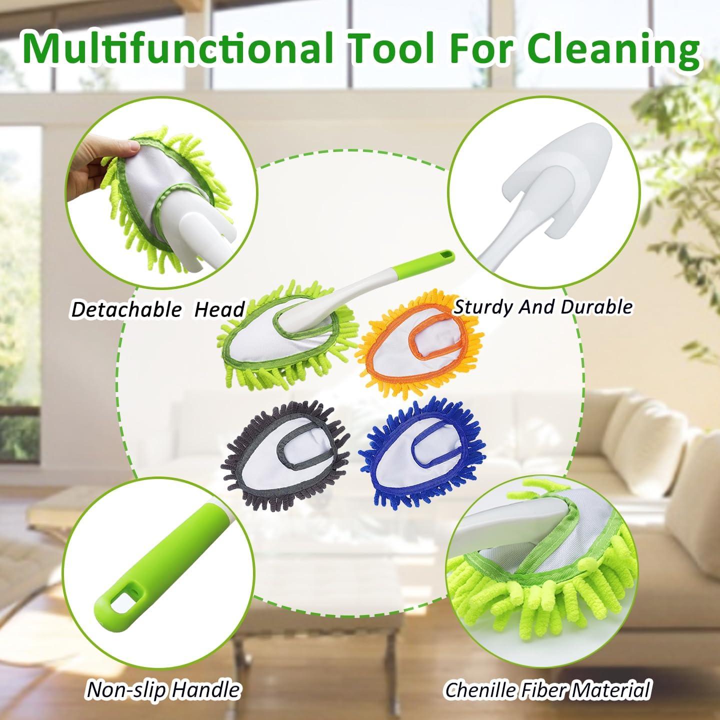 Plumero de Microfibra HSHTTKL 40.6 cm con 4 Paños Lavables