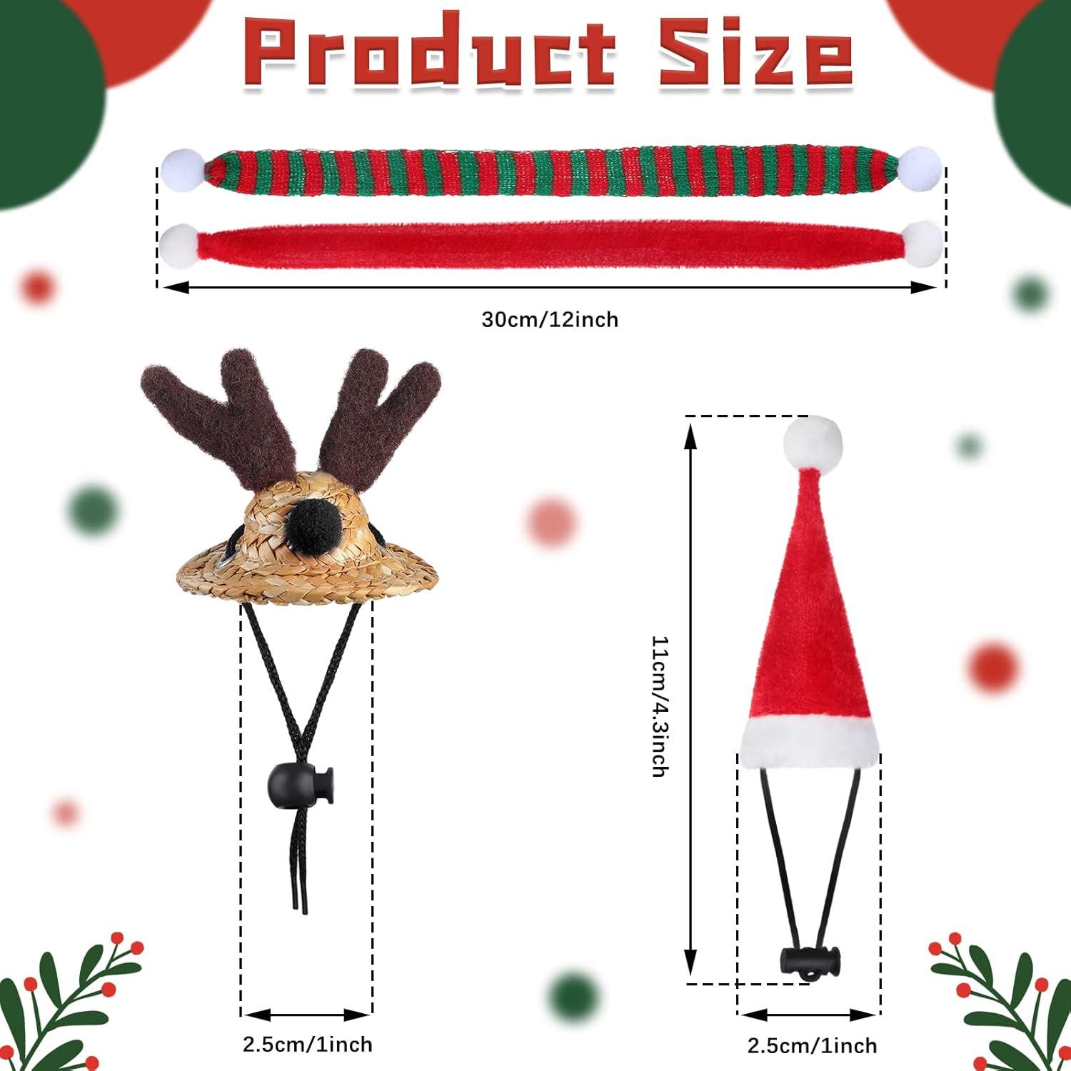 Disfraz navideño para lagartos Weewooday 7 piezas