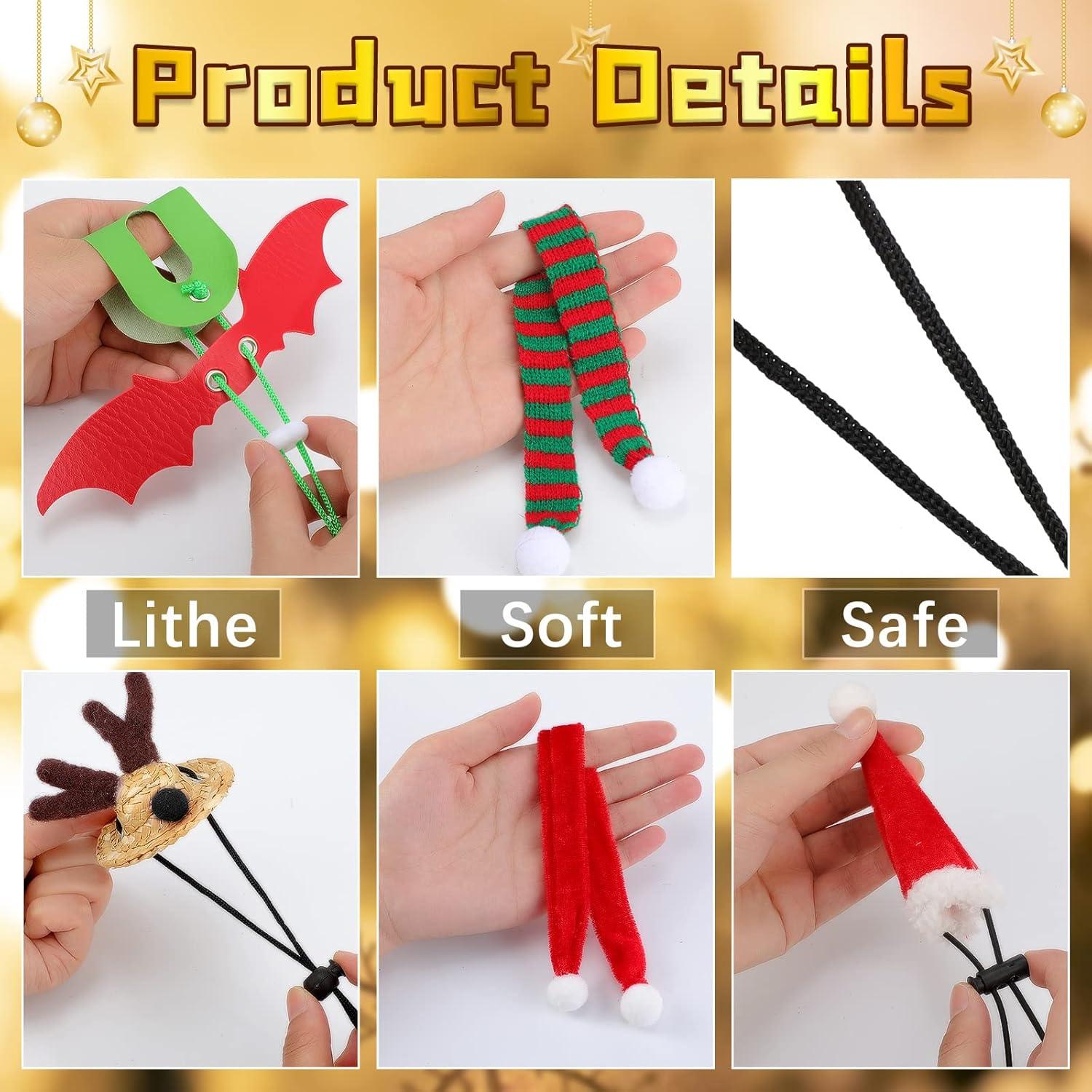 Disfraz navideño para lagartos Weewooday 7 piezas