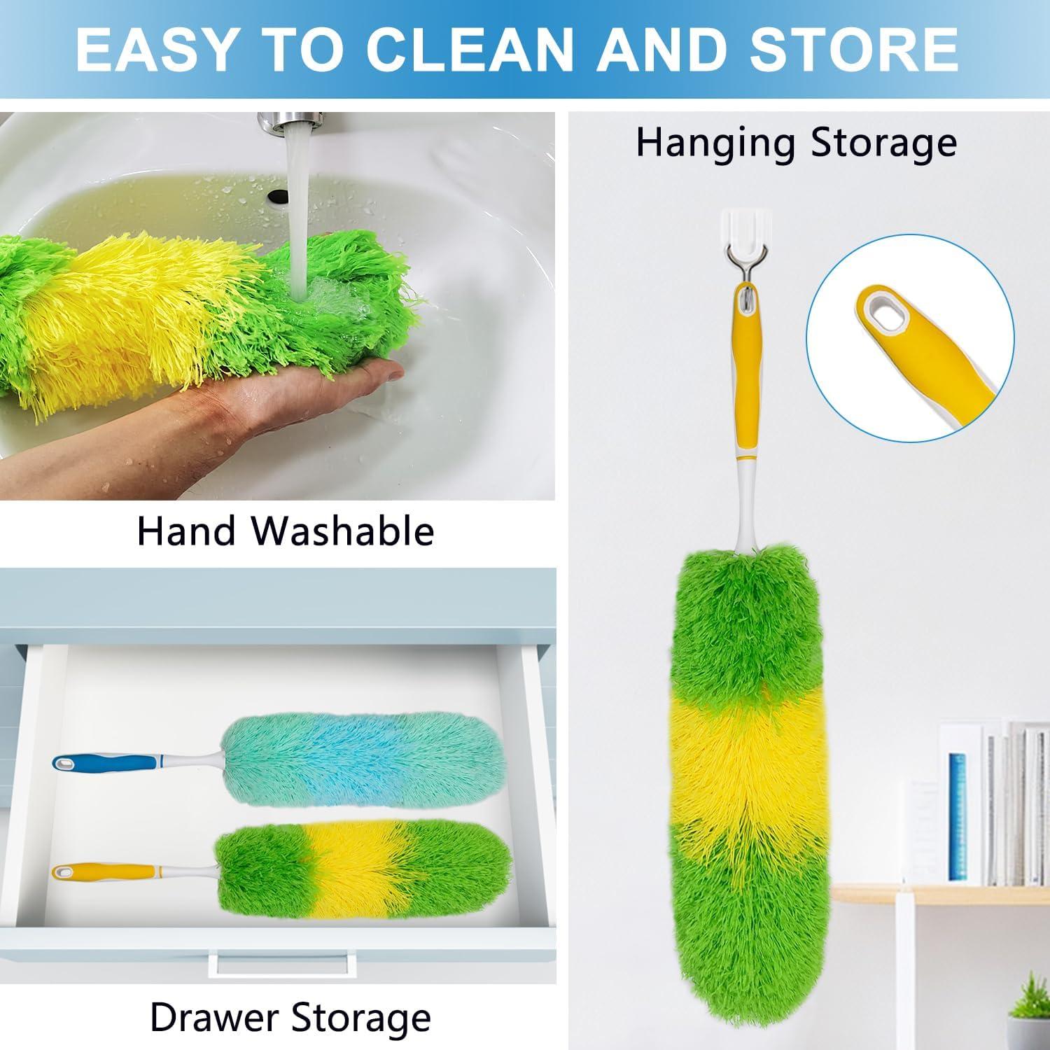 Paquete de 2 Plumeros de Microfibra HDongany 50.8 cm