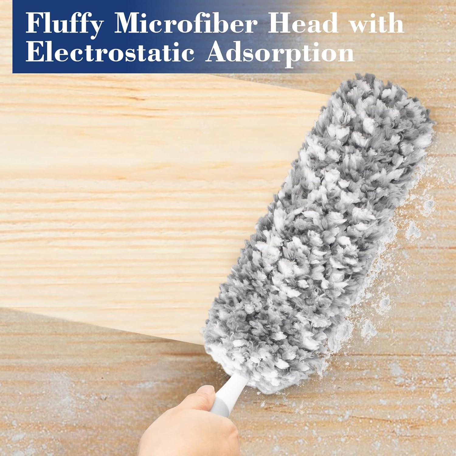 Plumero de Microfibra Bryquelin 45.72 cm Desmontable y Lavable