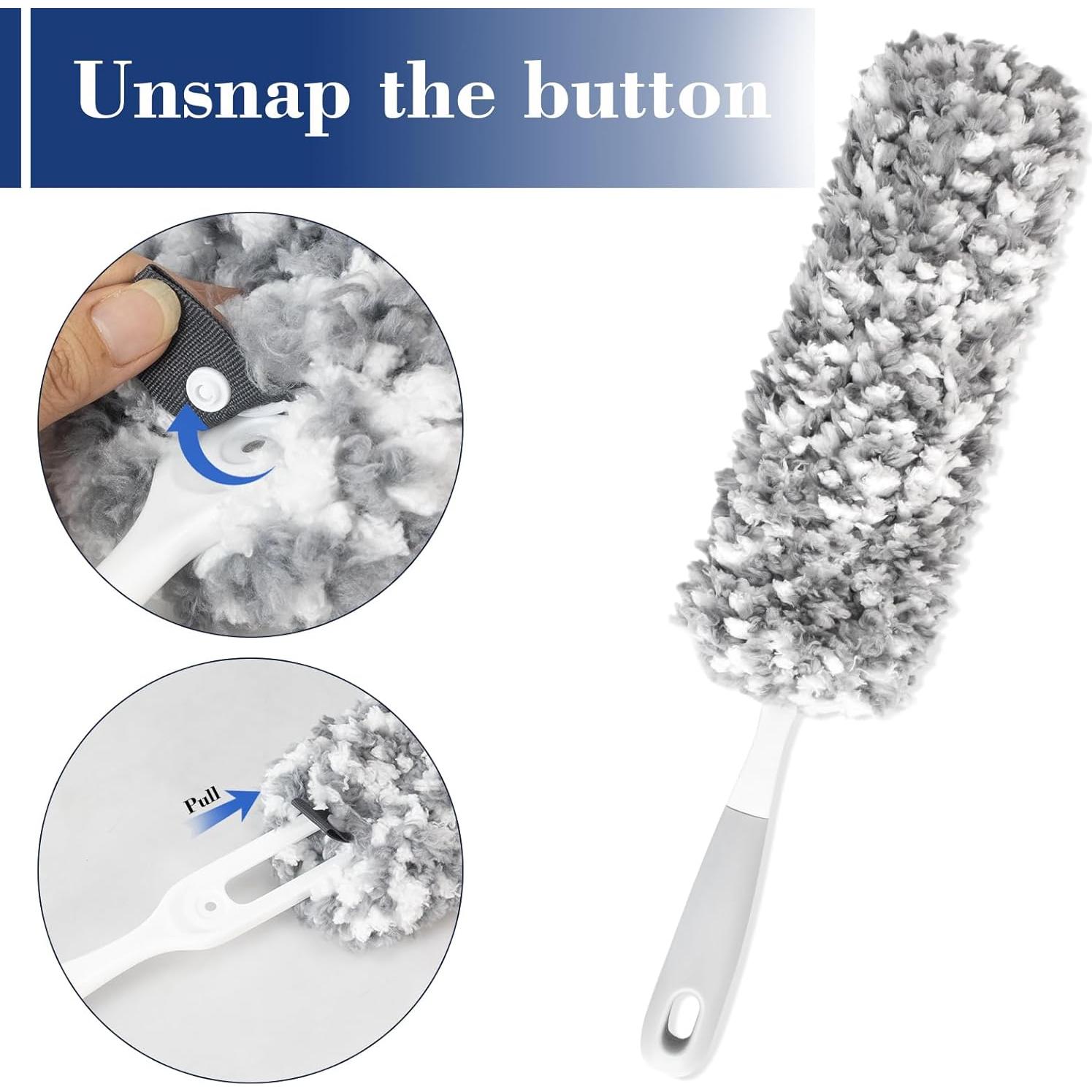 Plumero de Microfibra Bryquelin 45.72 cm Desmontable y Lavable