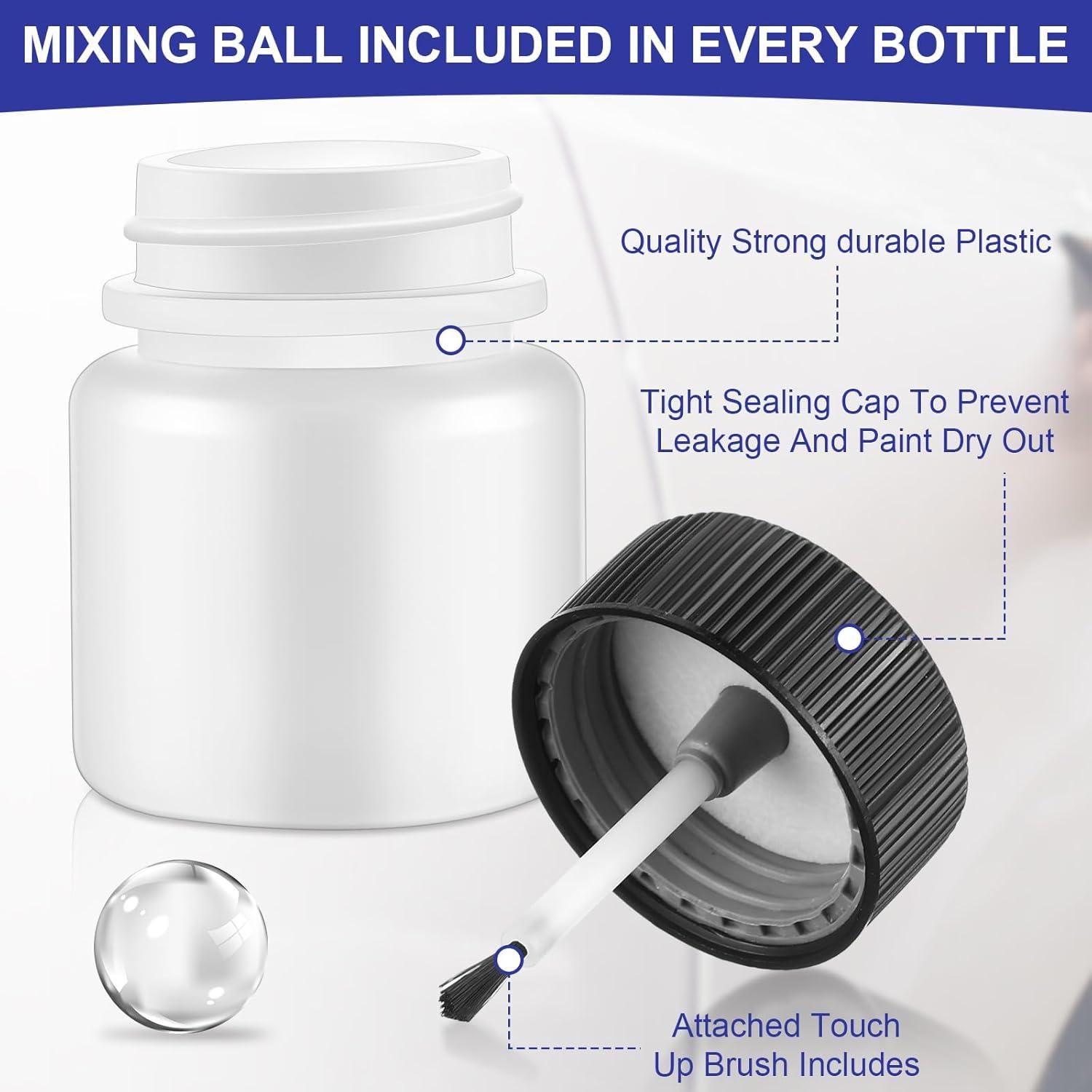 Maxcheck 60 Botellas Vacías de Pintura 30ml con Cepillo