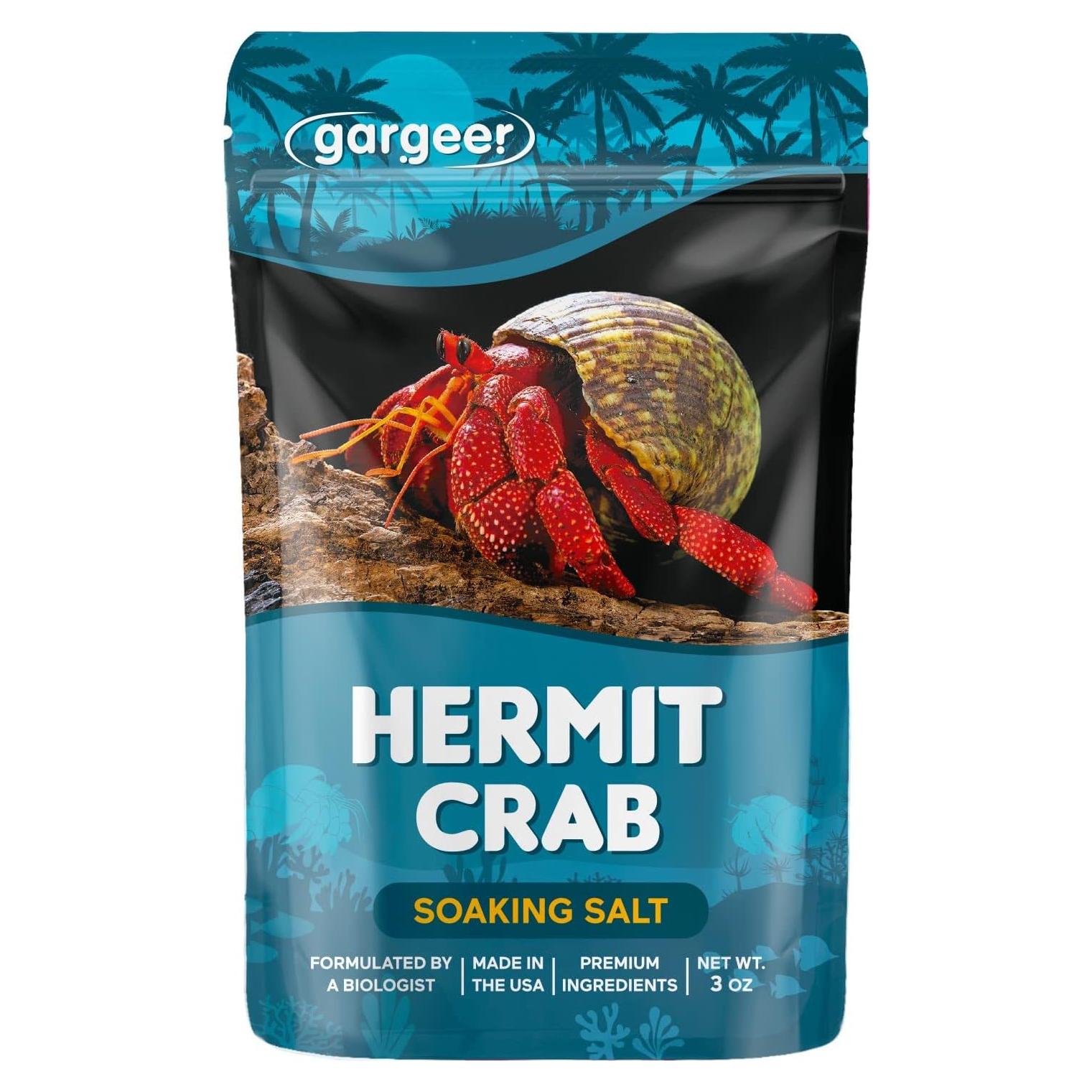 Sal de Remojo para Cangrejos Ermitaños Gargeer 85g - Sin Aditivos