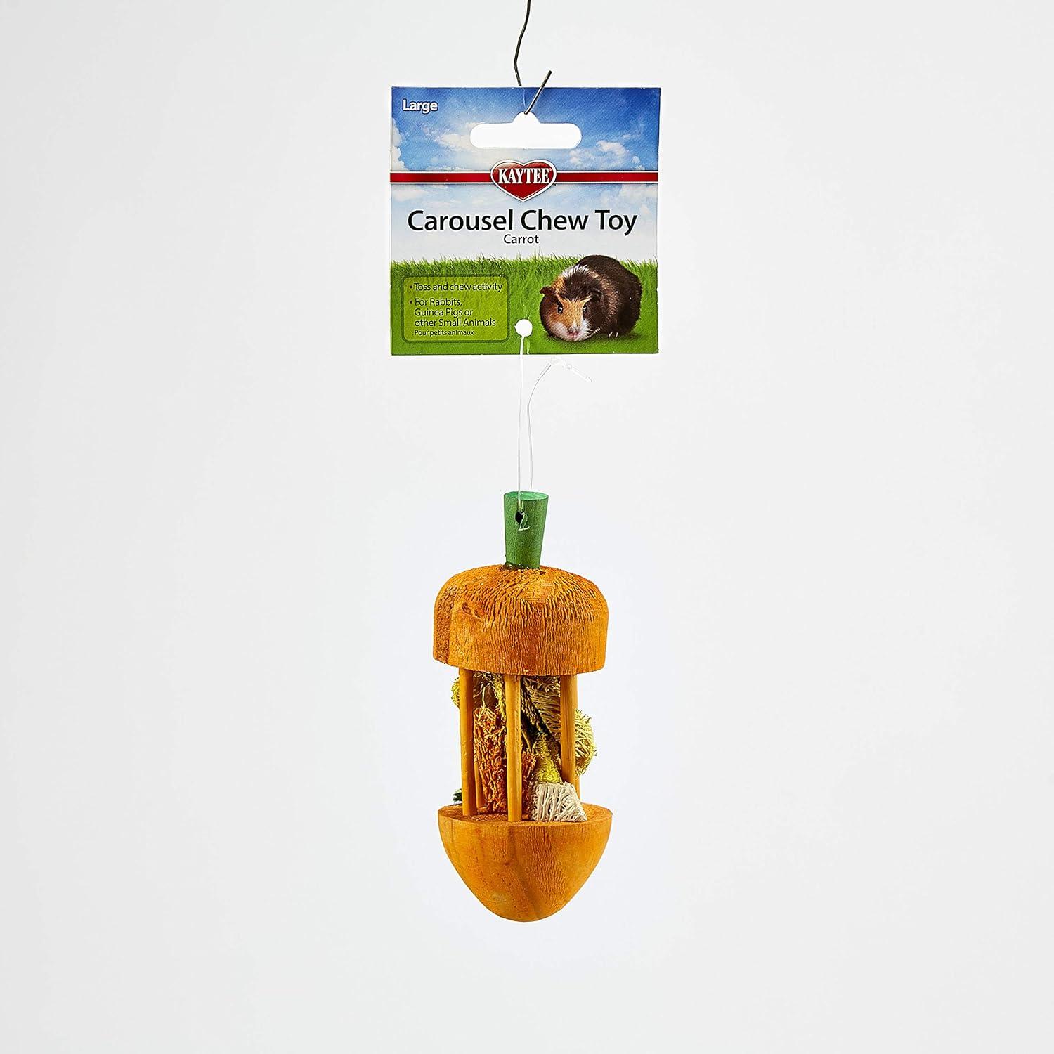 Juguete Masticable para Mascotas Kaytee Carrusel Zanahoria