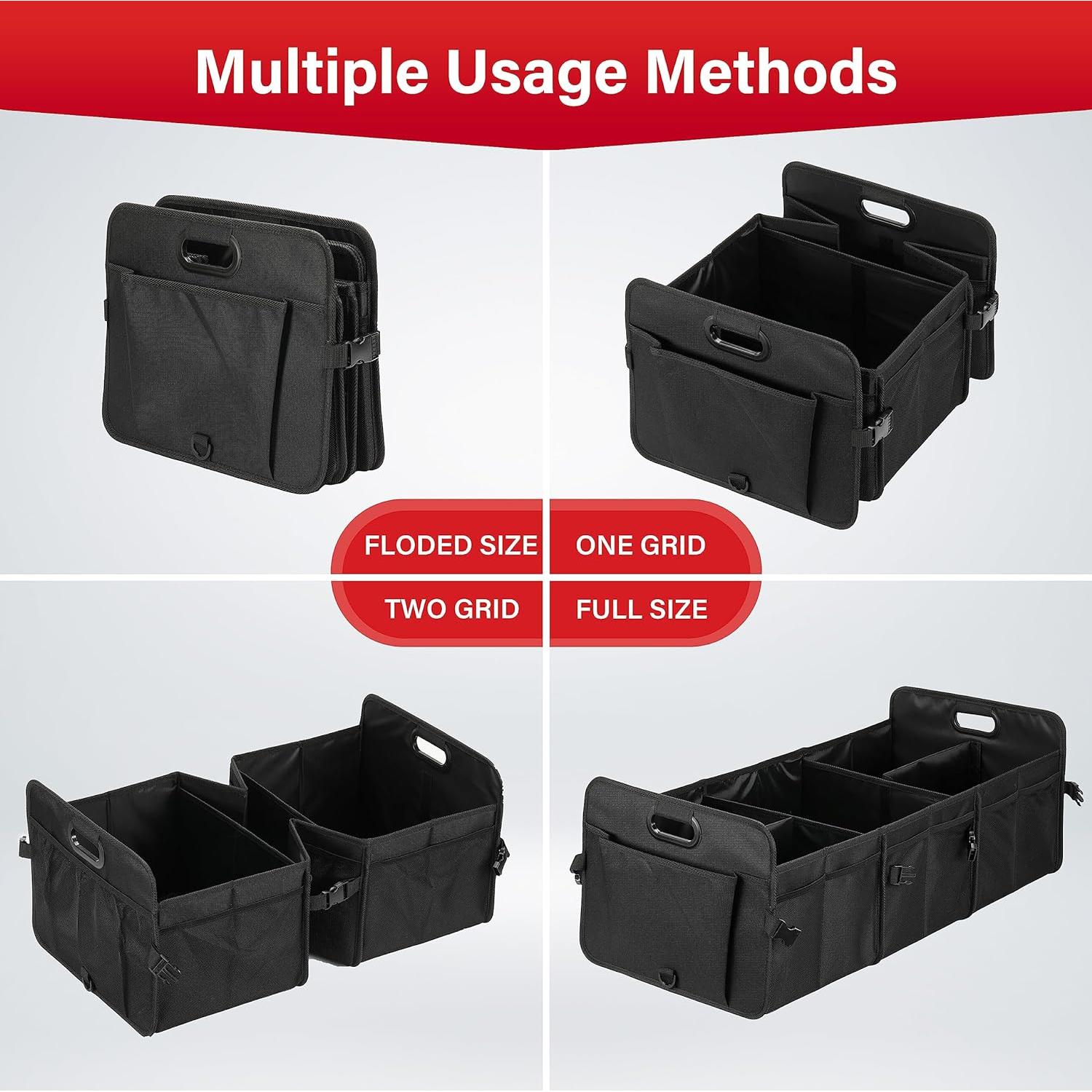 Organizador de Maletero Simple Deluxe Grande Antideslizante Negro