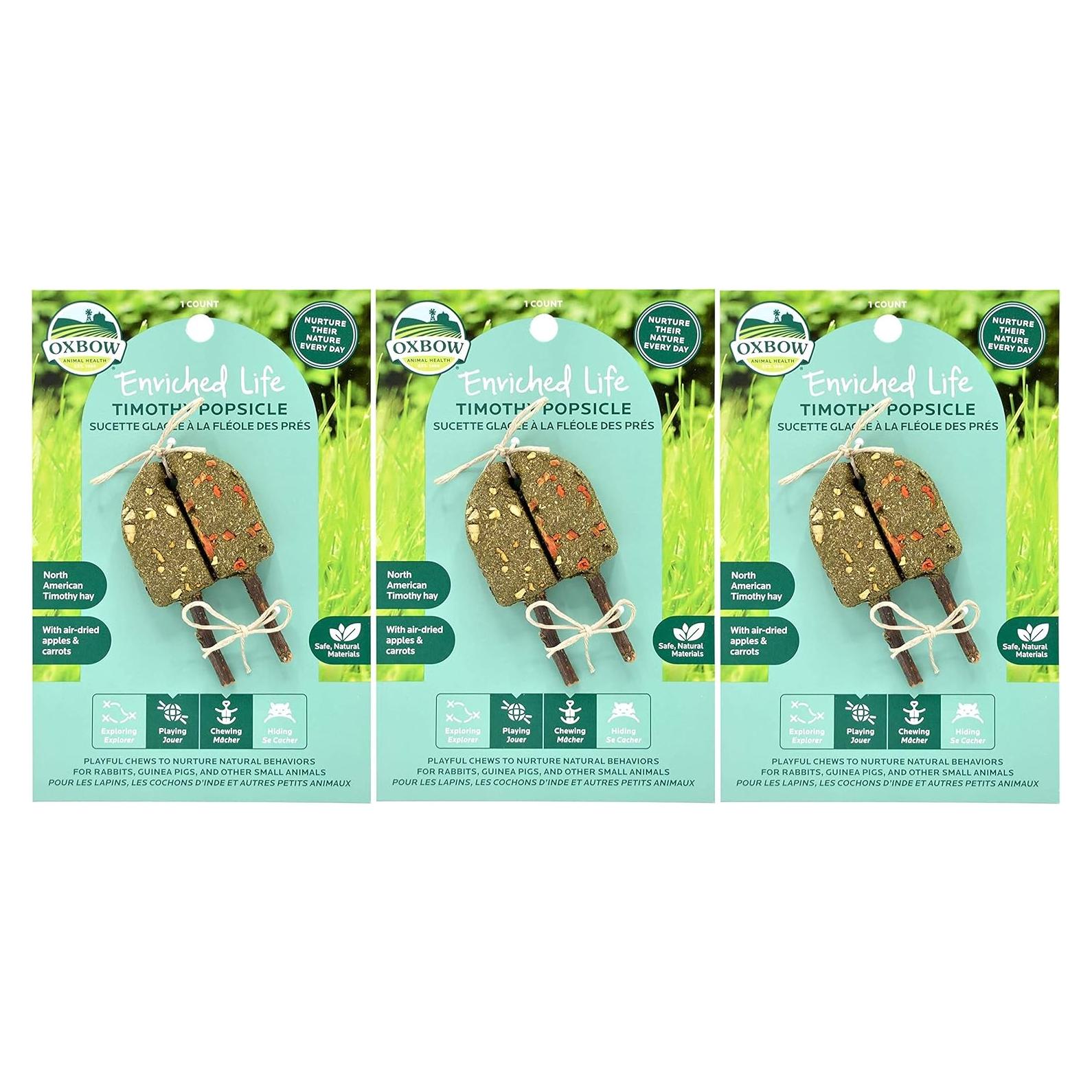 Juguetes Masticables de Heno Timothy Oxbow - Paquete de 3