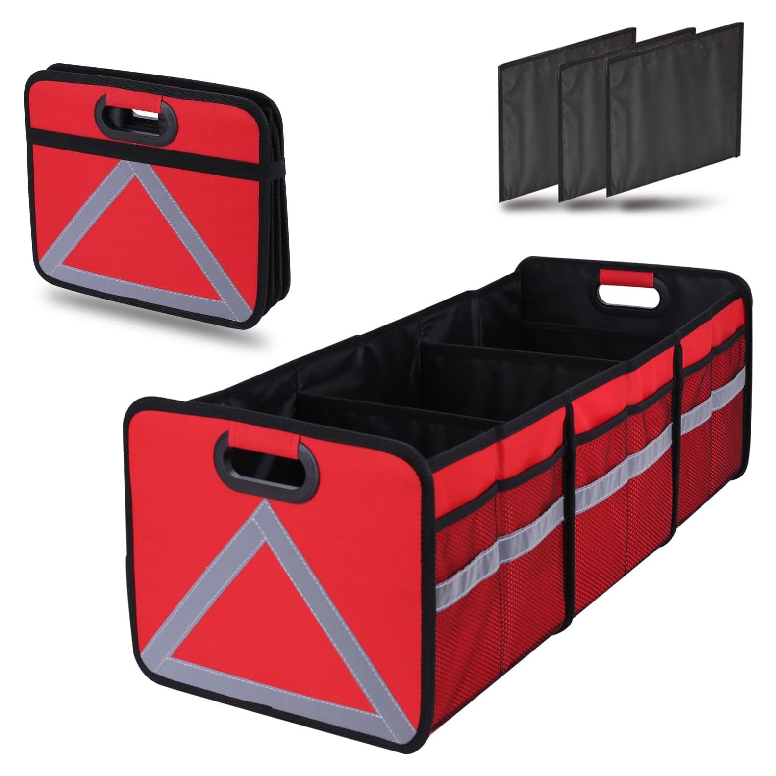 Organizador de Maletero Grande Plegable Homeve 3 Compartimentos