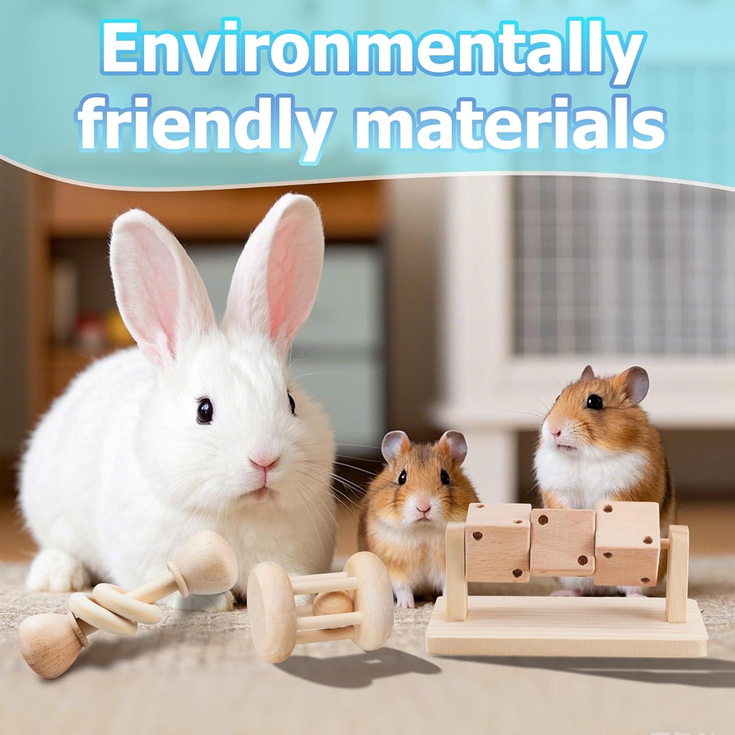 Juguetes de Madera para Hámster AOWPFVV - 3 Piezas