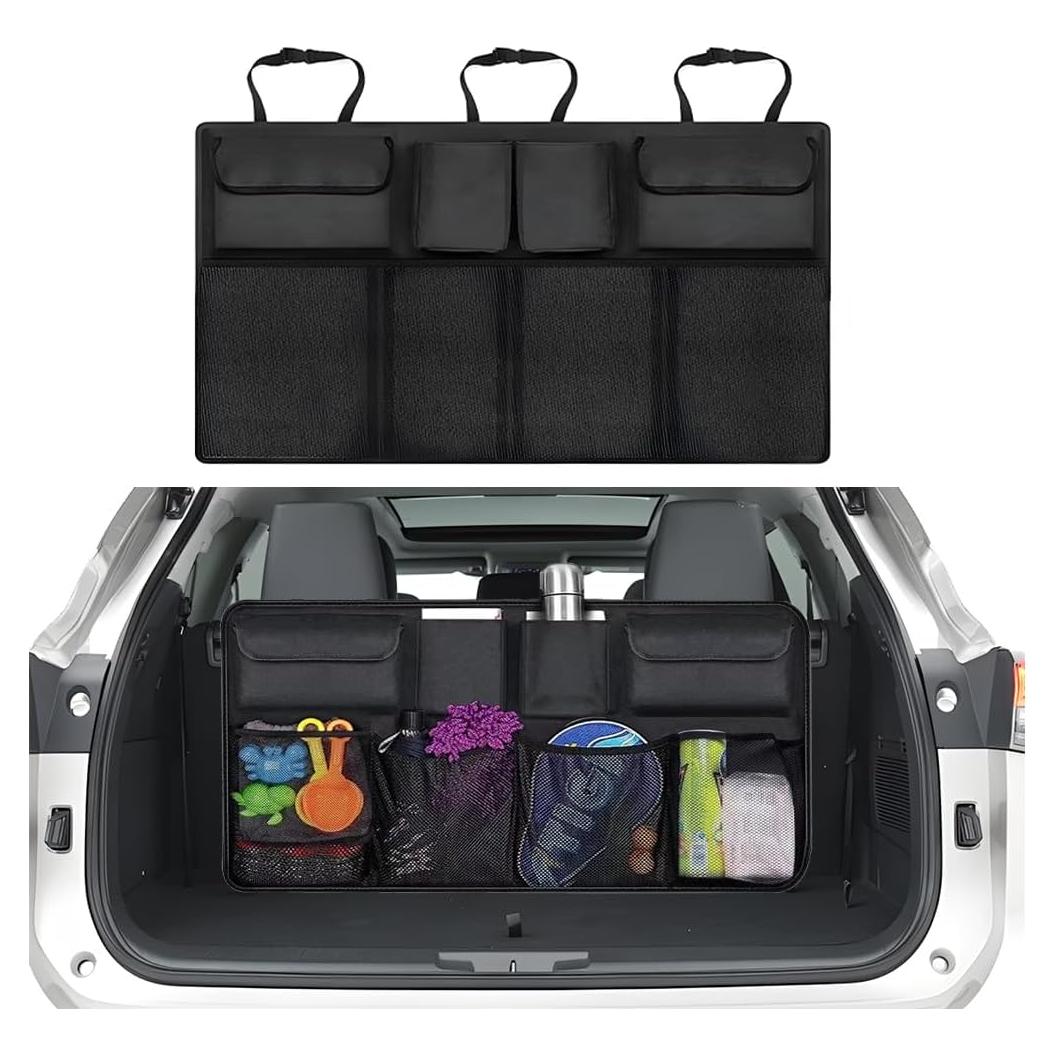 Organizador de Maletero de Coche Mandark, 8 Bolsillos, Tela Oxford