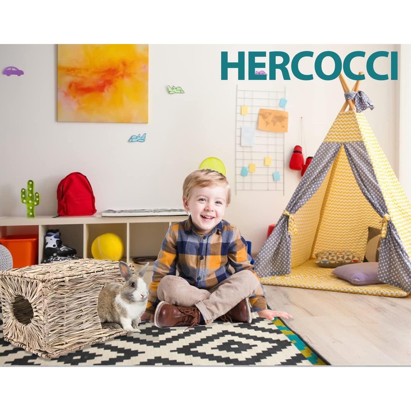 Casa de Hierba Plegable HERCOCCI Extra Grande para Conejos