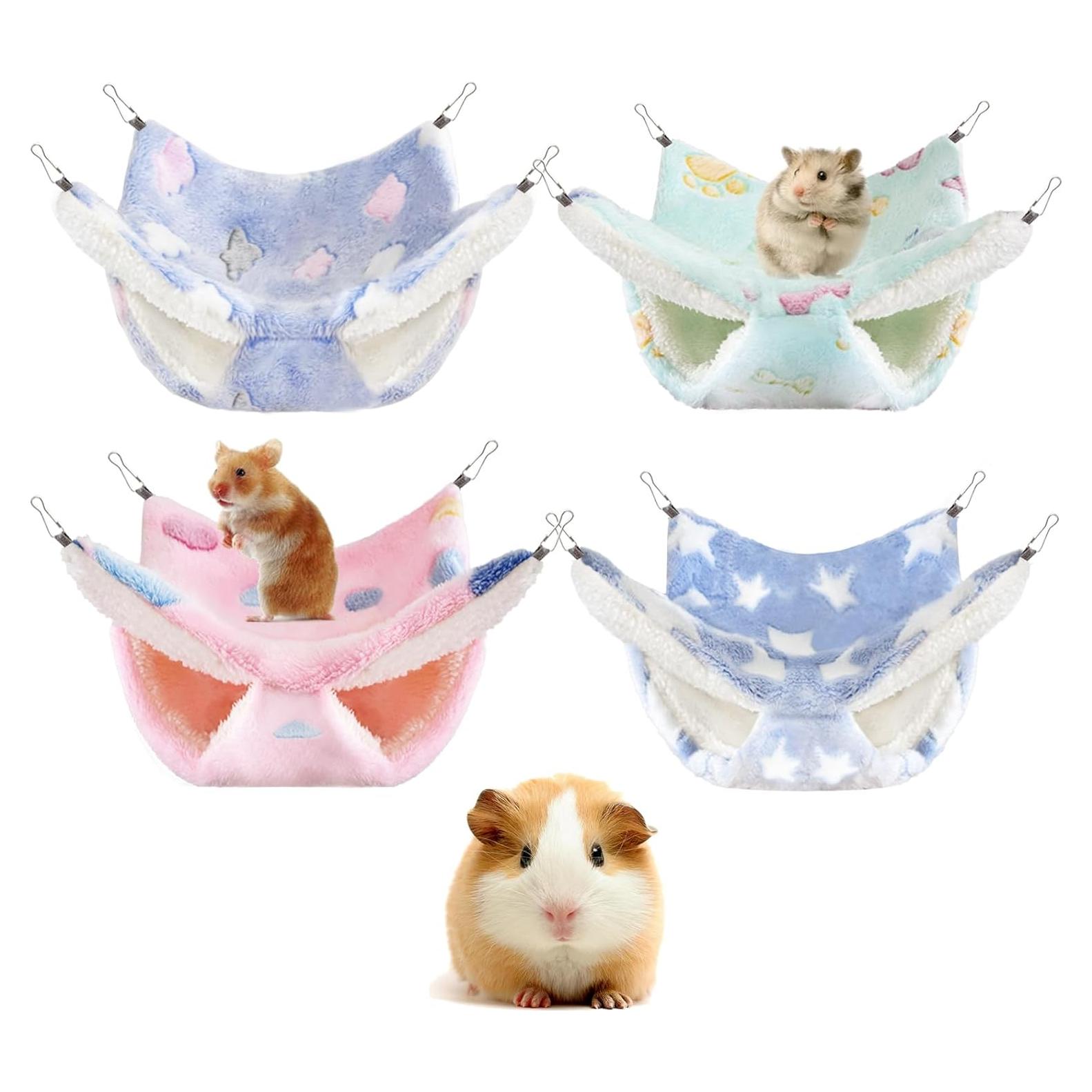 4 Hamacas Colgantes para Ratas y Animales Pequeños Maxipurpose